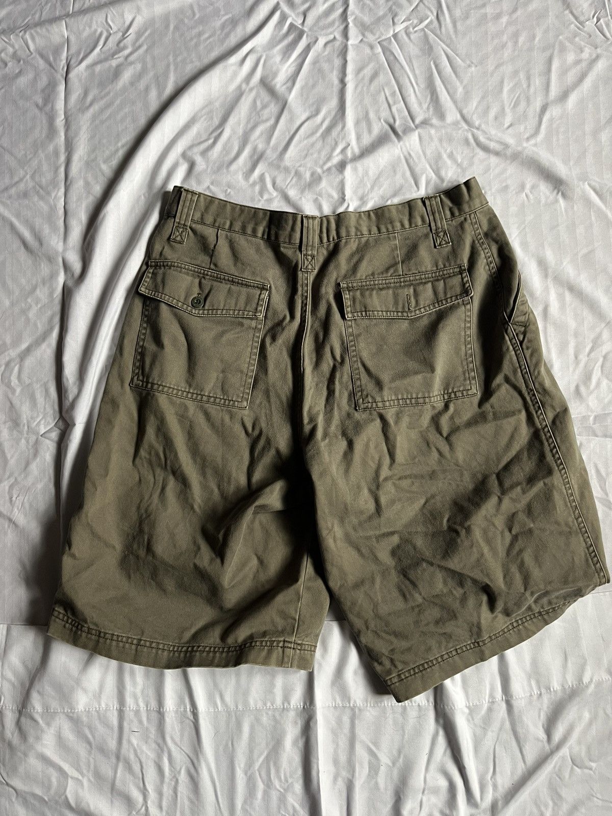 Old Navy × Vintage Vintage olive carpenter shorts Size US 32 / EU 48 - 2 Thumbnail