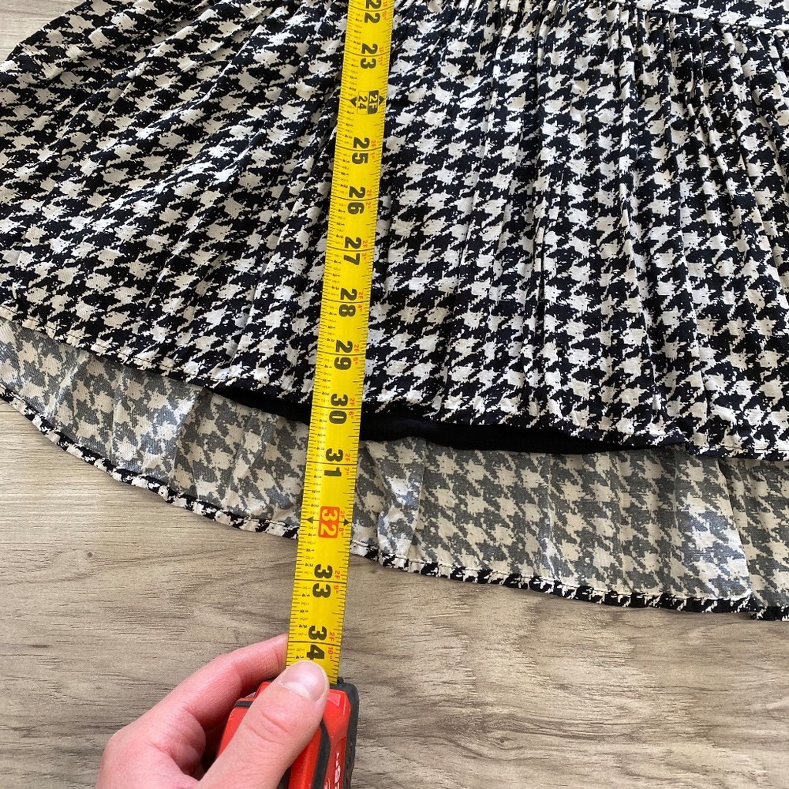 Anthropologie Anthropologie Maeve Sterling Houndstooth Dress - XXSP Size XXS / US 00 / IT 34 - 11 Thumbnail