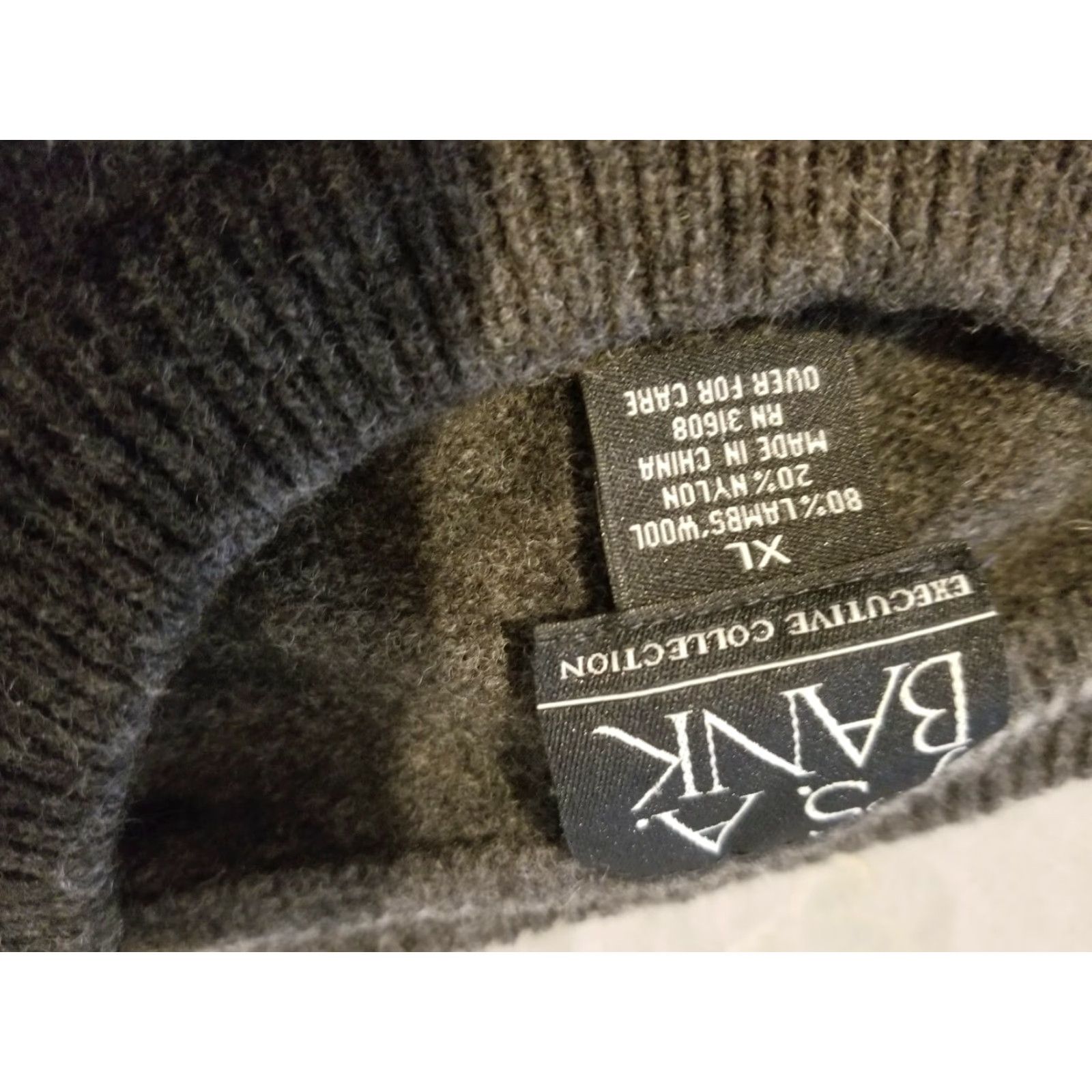 Jos. A. Bank Jos. A. Bank Sweater Mens XL Gray Wool Size US XL / EU 56 / 4 - 4 Thumbnail