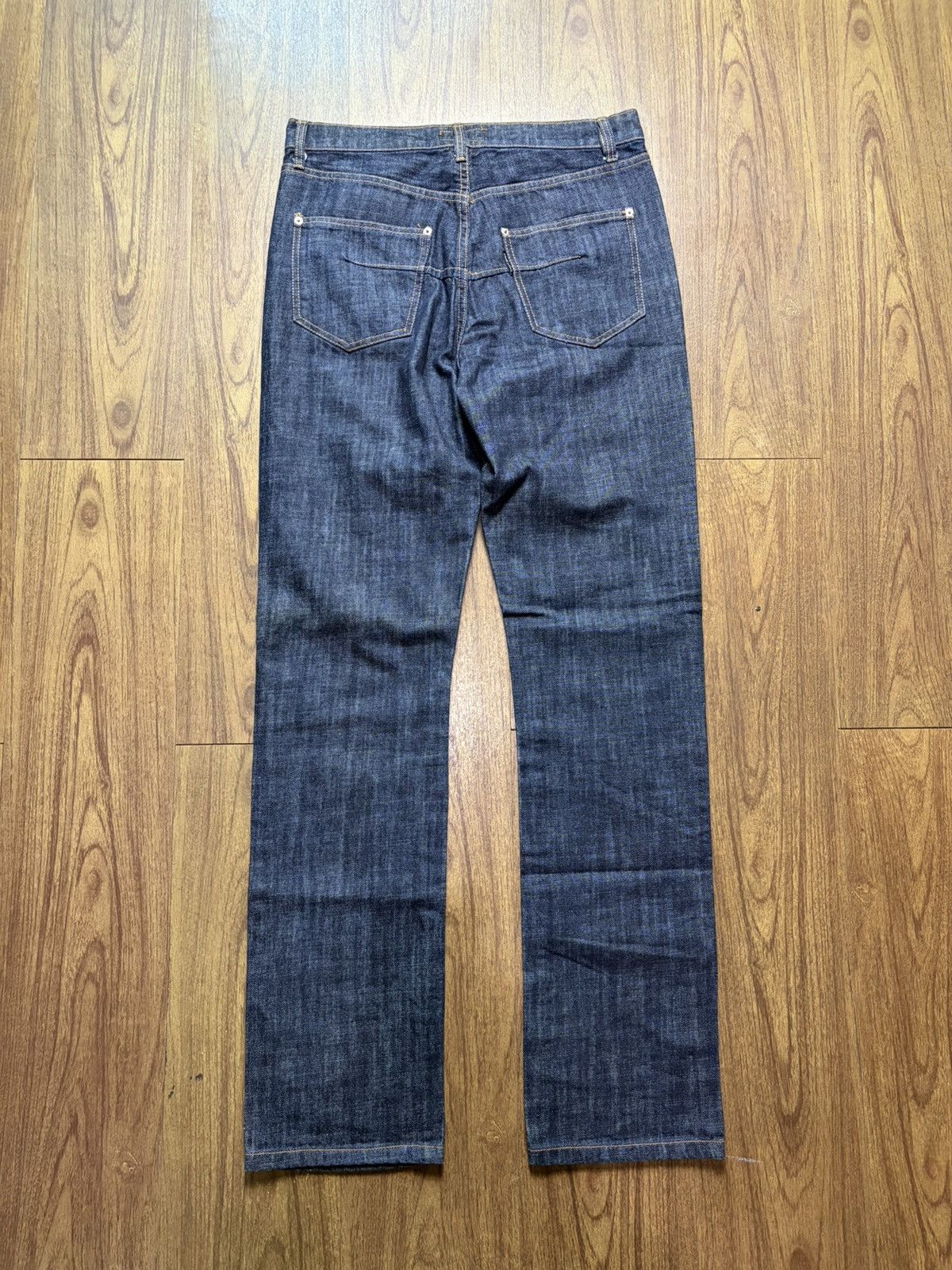 Issey Miyake Cabane de Zucca Assymetrical Zip Denim Pants Size US 32 / EU 48 - 4 Thumbnail