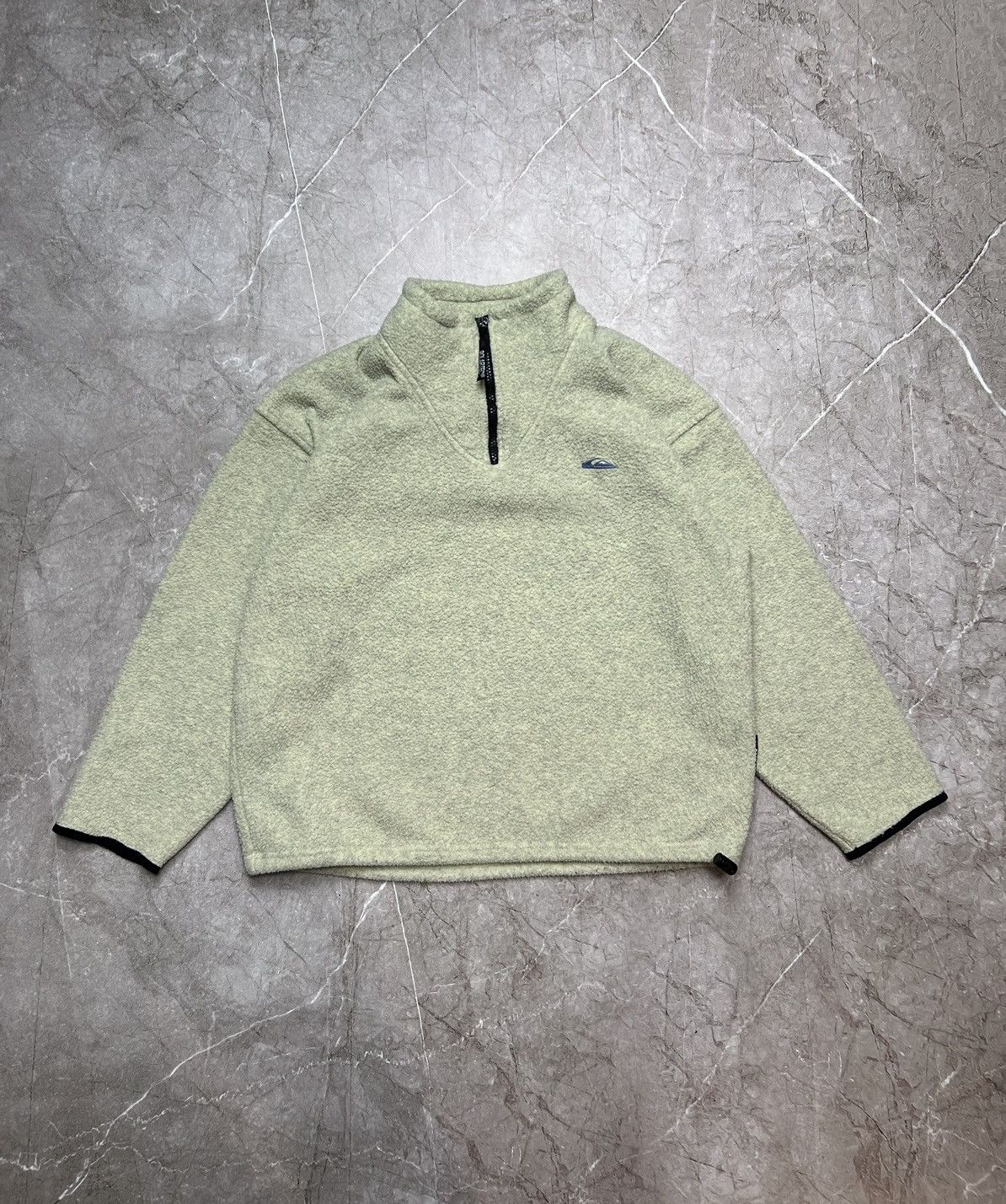 Quiksilver × Vintage Vintage Quikcsilver Grey Polar Fleece 1/4 Zip Sweatshirt Size US S / EU 44-46 / 1 - 1 Thumbnail