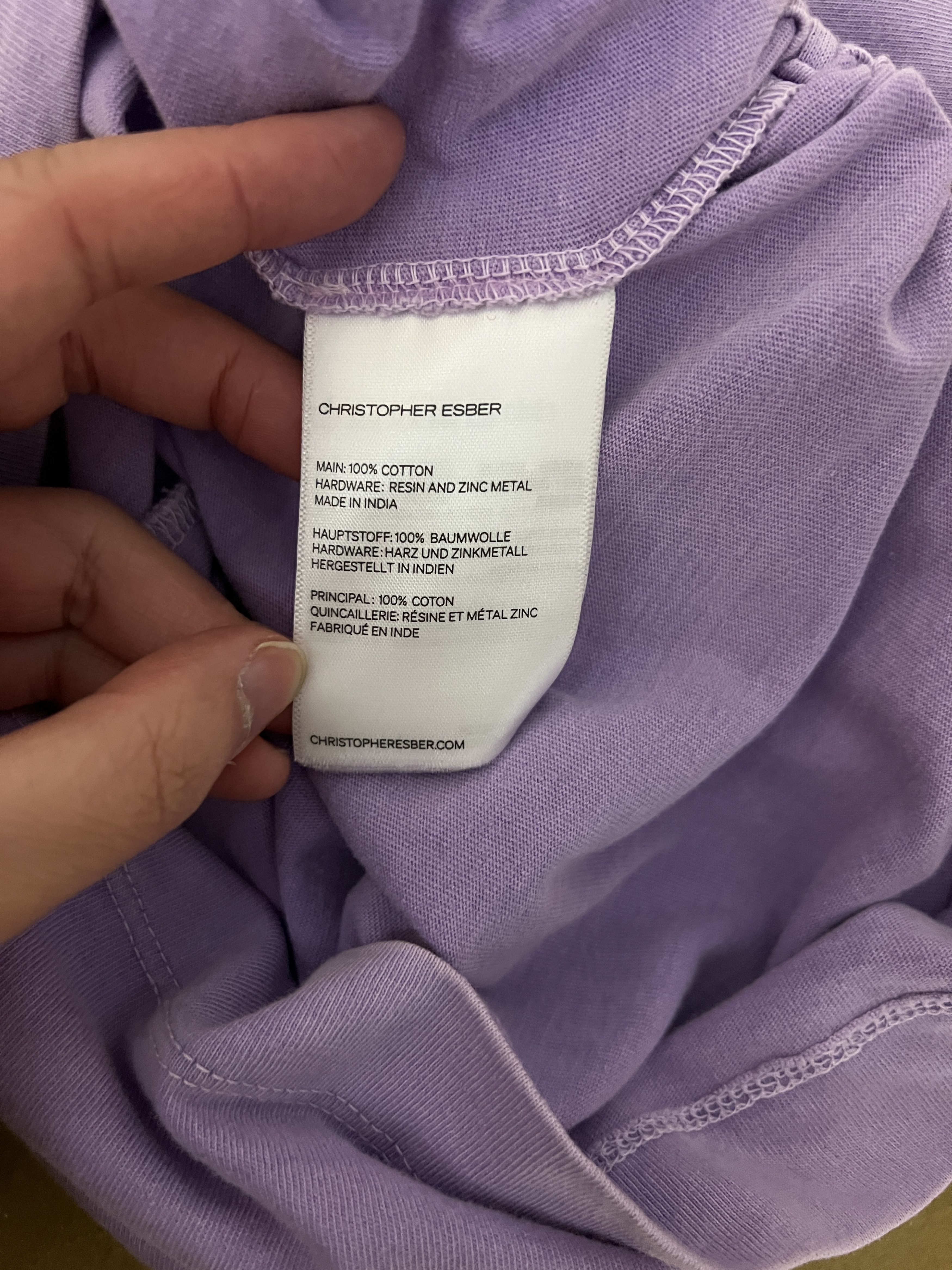 Christopher Esber Washed Moodstone Tee Size XS / US 0-2 / IT 36-38 - 9 Thumbnail