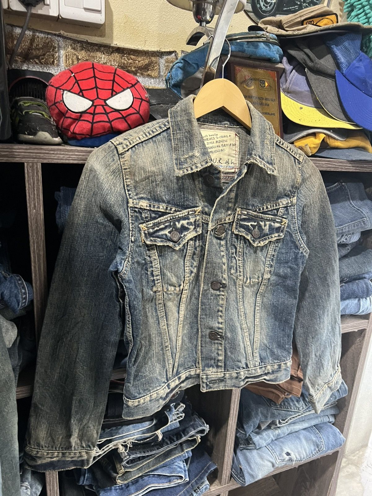 URBAN RESEARCH DOORS 🔥Urban Research Distressed Denim Jacket Size XS / US 0-2 / IT 36-38 - 8 Thumbnail