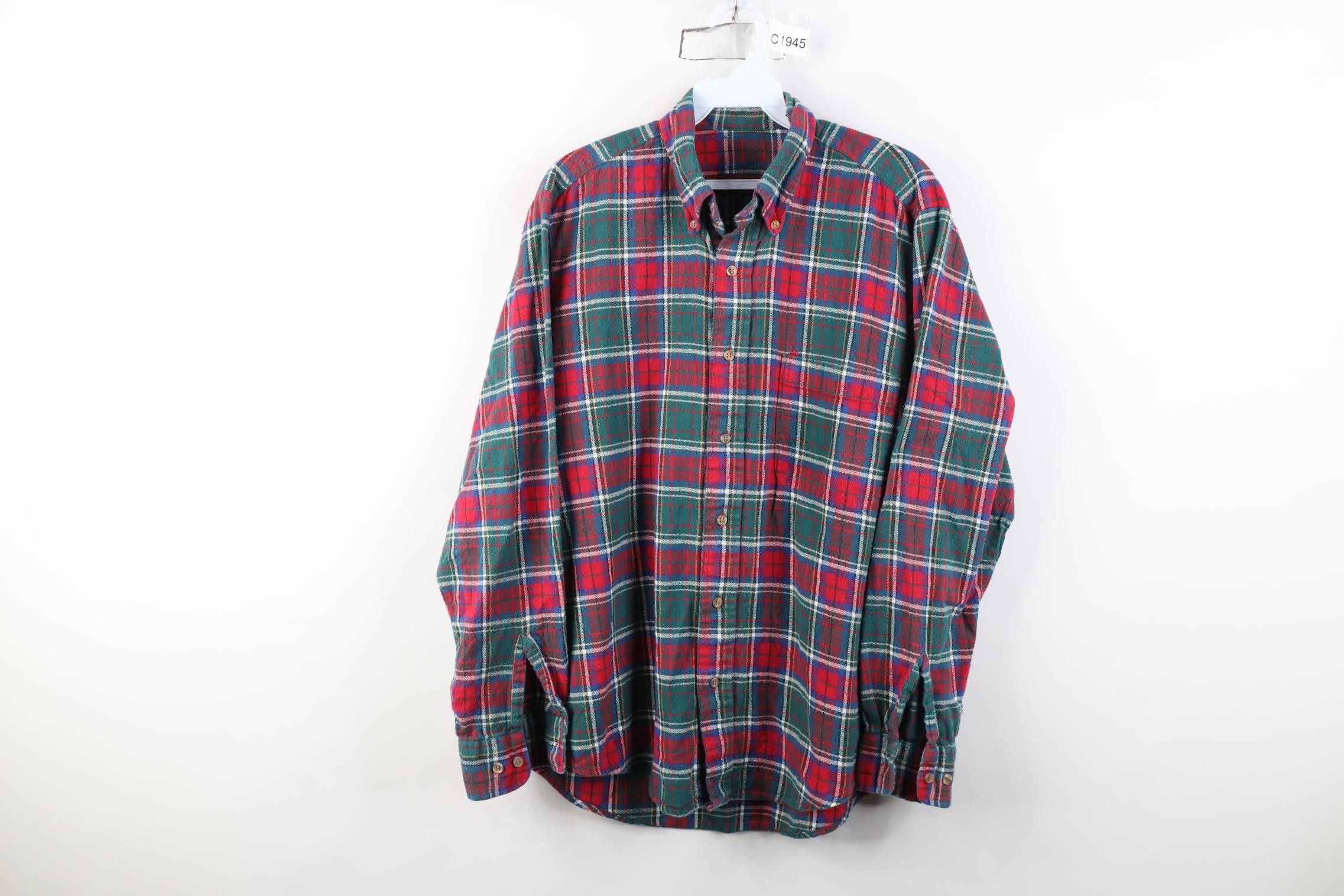 Vintage Vintage 90s Streetwear Collared Button Down Shirt Plaid Size US M / EU 48-50 / 2 - 1 Thumbnail