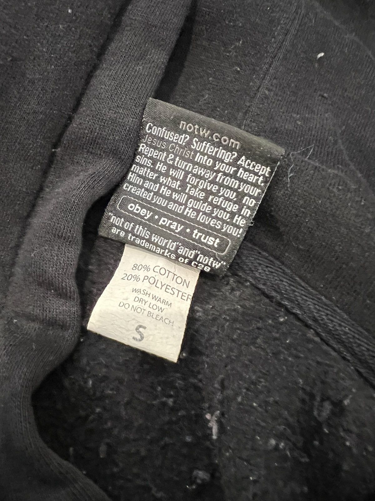 Vintage Not of this world christian jesus hoodie Size US S / EU 44-46 / 1 - 5 Thumbnail