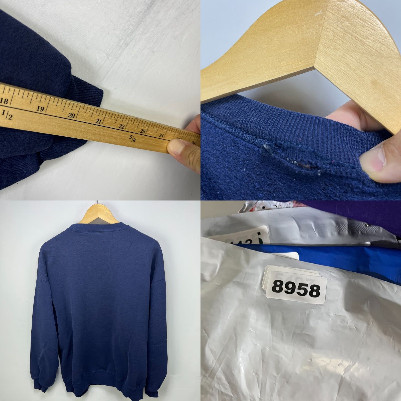 Russell Athletic VINTAGE Russell Athletic Sweatshirt Shirt 90s Men XL Blue Panthers University Cotton Crew Neck Pullover Long Sleeve Winter Fall Spring 90s Mens Size US XL / EU 56 / 4 - 8 Thumbnail