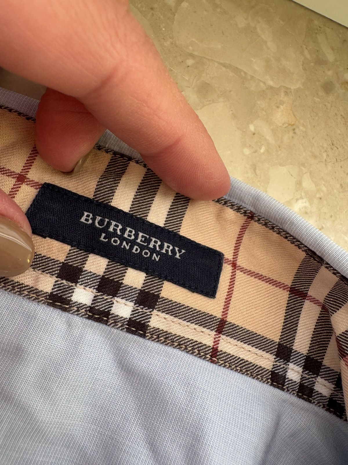 Burberry Burberry shirt blue 16 vintage Size XXL / US 16-18 / IT 52-54 - 3 Thumbnail