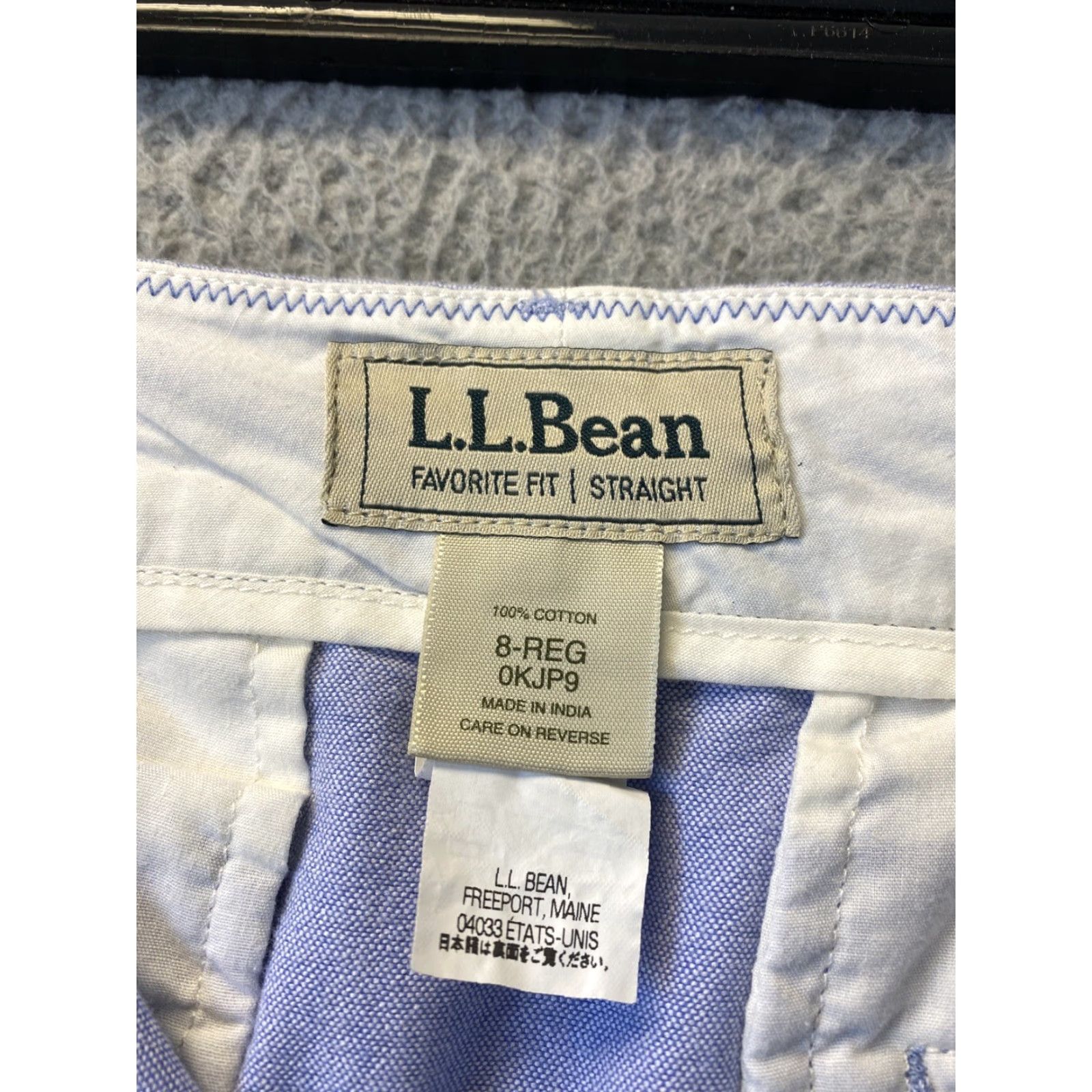 Vintage VINTAGE LL Bean Pencil Skirt Women 8 Knee Length Light Blue Regular Stretch Slit Pockets Zipper Casual Travel Womens Size 30" / US 8 / IT 44 - 4 Thumbnail