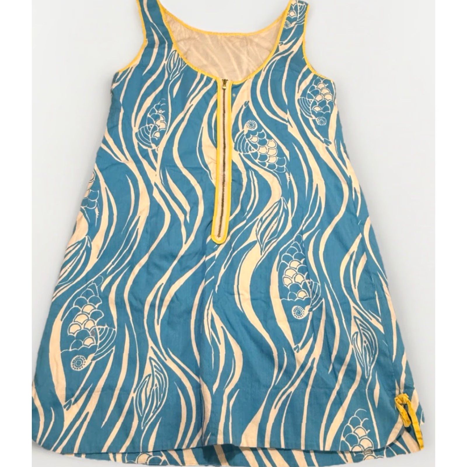 Lilly Pulitzer Lilly Pulitzer Delia Shift Dress Joe Fish Turquoise - Women - Dress - 12 - Turquoise - Fish Size XL / US 12-14 / IT 48-50 - 6 Thumbnail