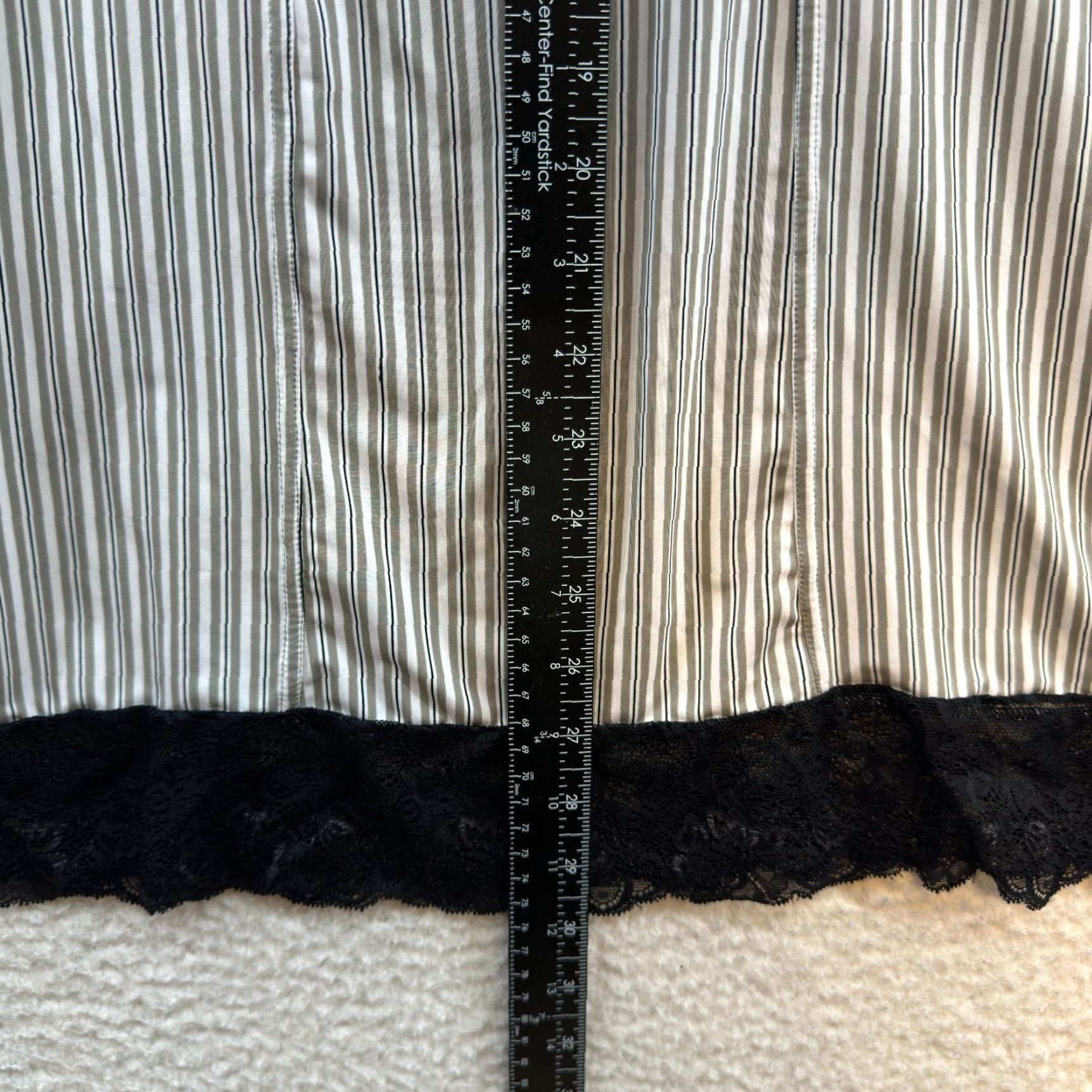 Vintage Sophie B Slip Dress Striped Cupped Padded Chemise Lingerie White L Large Womens Dress Size L / US 10 / IT 46 - 7 Thumbnail
