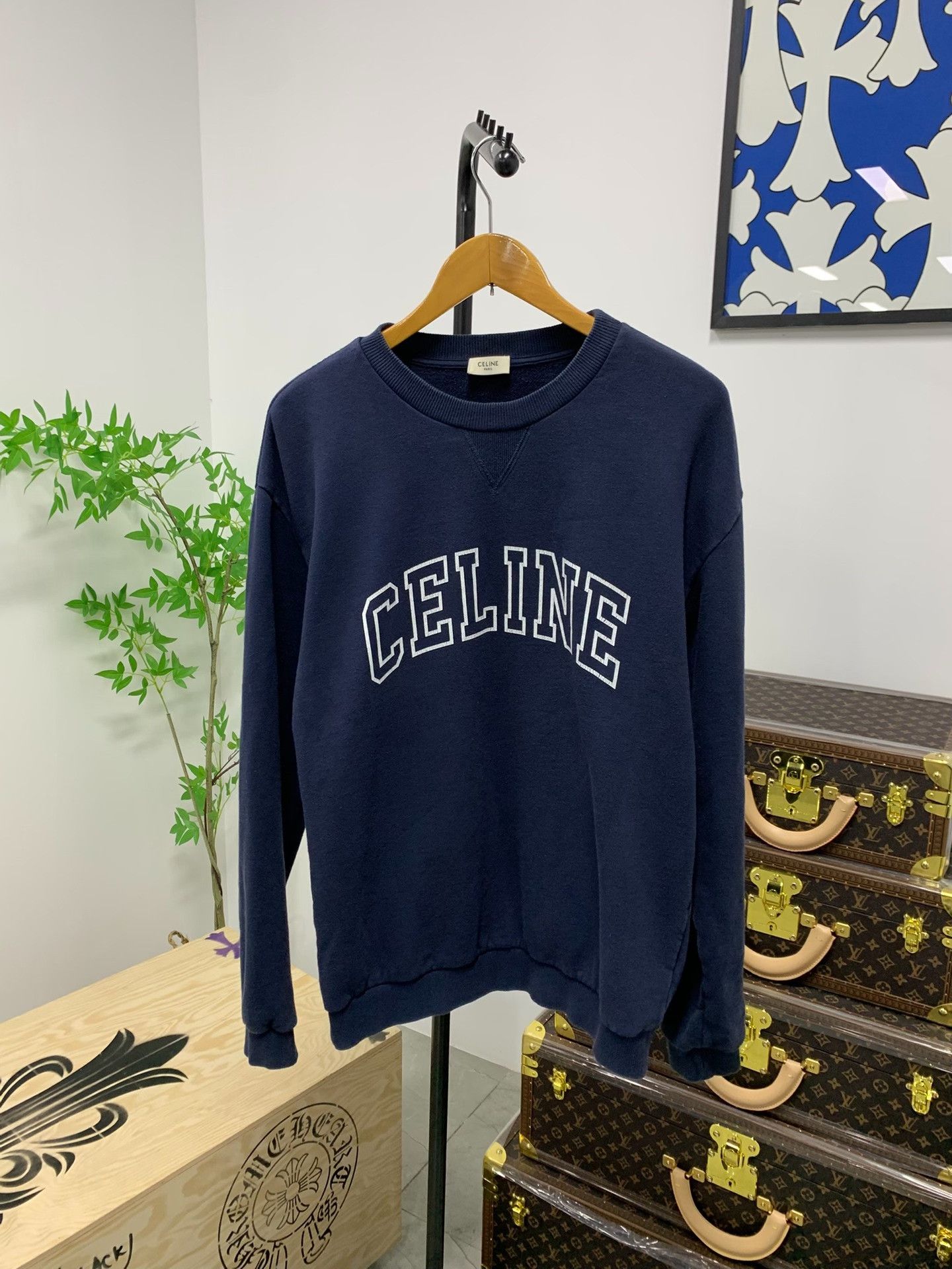 Celine Celine Arc Logo Crewneck Sweatshirt US M Size US M / EU 48-50 / 2 - 1 Thumbnail