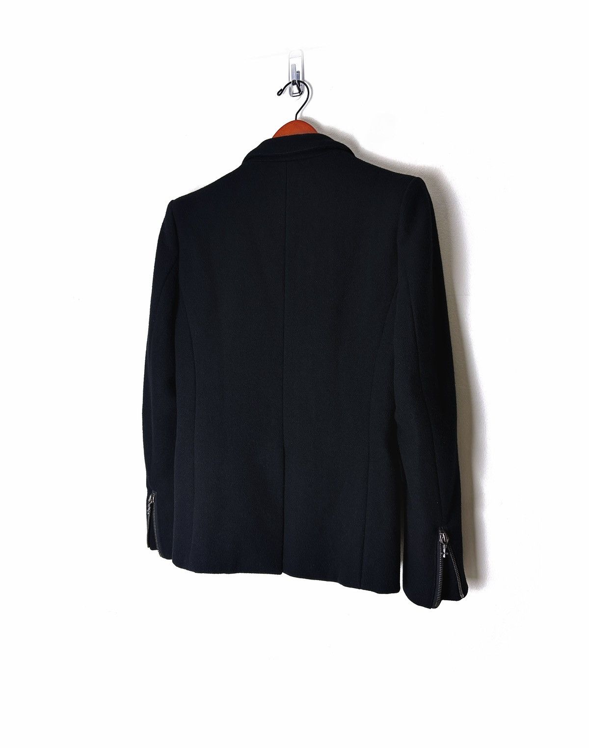 EYEFUNNY Eyefunny .925 Silver Black Wool Blazer Jacket Size US S / EU 44-46 / 1 - 4 Thumbnail