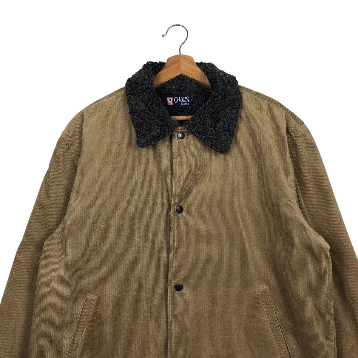 Ralph Lauren 📌Vintage Trucker Corduroy Jacket Chaps Ralph Lauren Sherpa Size US L / EU 52-54 / 3 - 4 Thumbnail