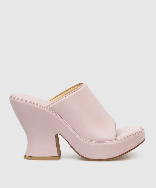 Bottega Veneta Bottega Veneta Mauve Wedge Heeled Sandals Size US 10 / IT 40 - 3 Thumbnail