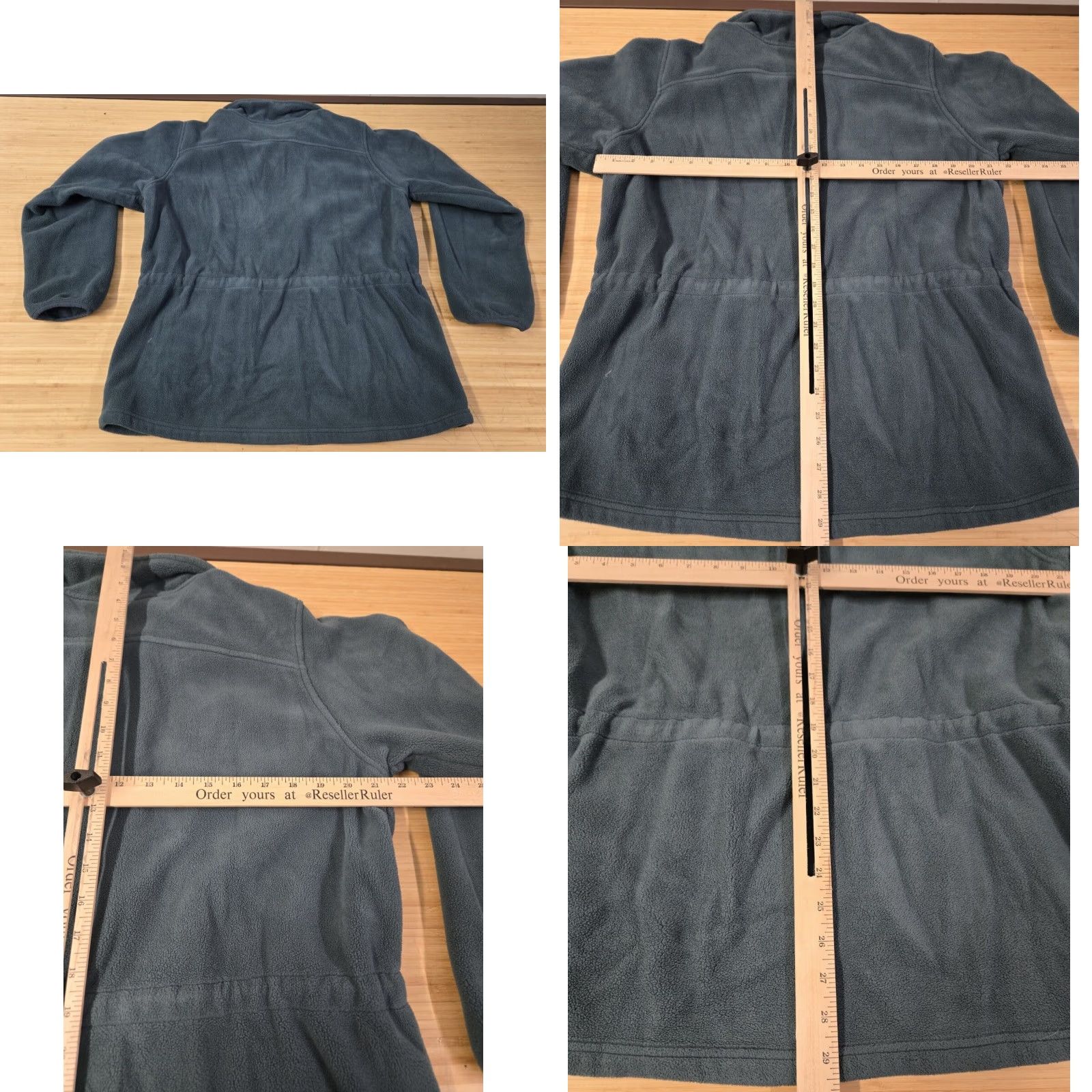 Vintage L.L. Bean Women's Jacket Gray Fleece Full Zip Mock Neck Zipped Pockets L Regular Size Large Size L / US 10 / IT 46 - 8 Thumbnail