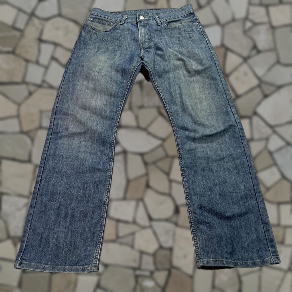 Levi's Levi's 514 Jeans Mens 31x30 Blue Straight Denim Distressed W31 L30 Regular Inseam 30 Size US 31 - 1 Thumbnail