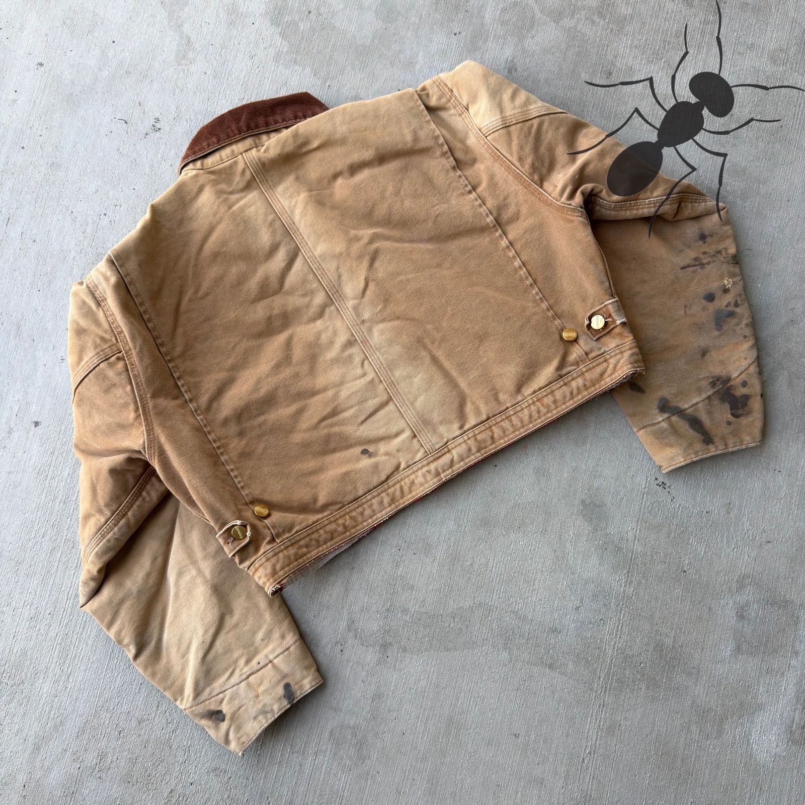 Carhartt × Vintage Carhartt brown crop Detroit style work wear jacket Size US M / EU 48-50 / 2 - 7 Thumbnail