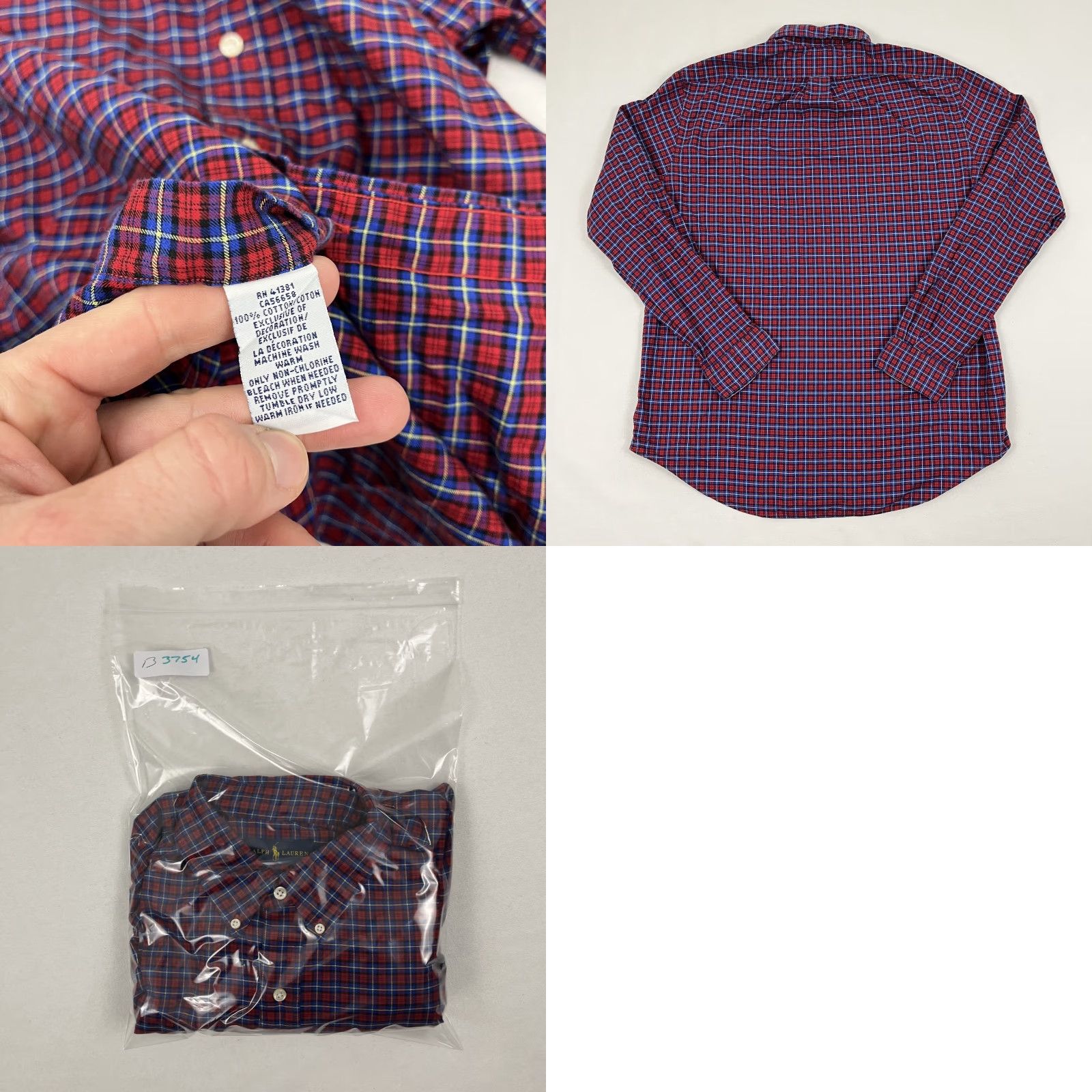 Polo Ralph Lauren Polo Ralph Lauren Shirt Mens Large Holiday Plaid Button-Down Button-Up Casual Work Slim Knit? Size US L / EU 52-54 / 3 - 8 Thumbnail