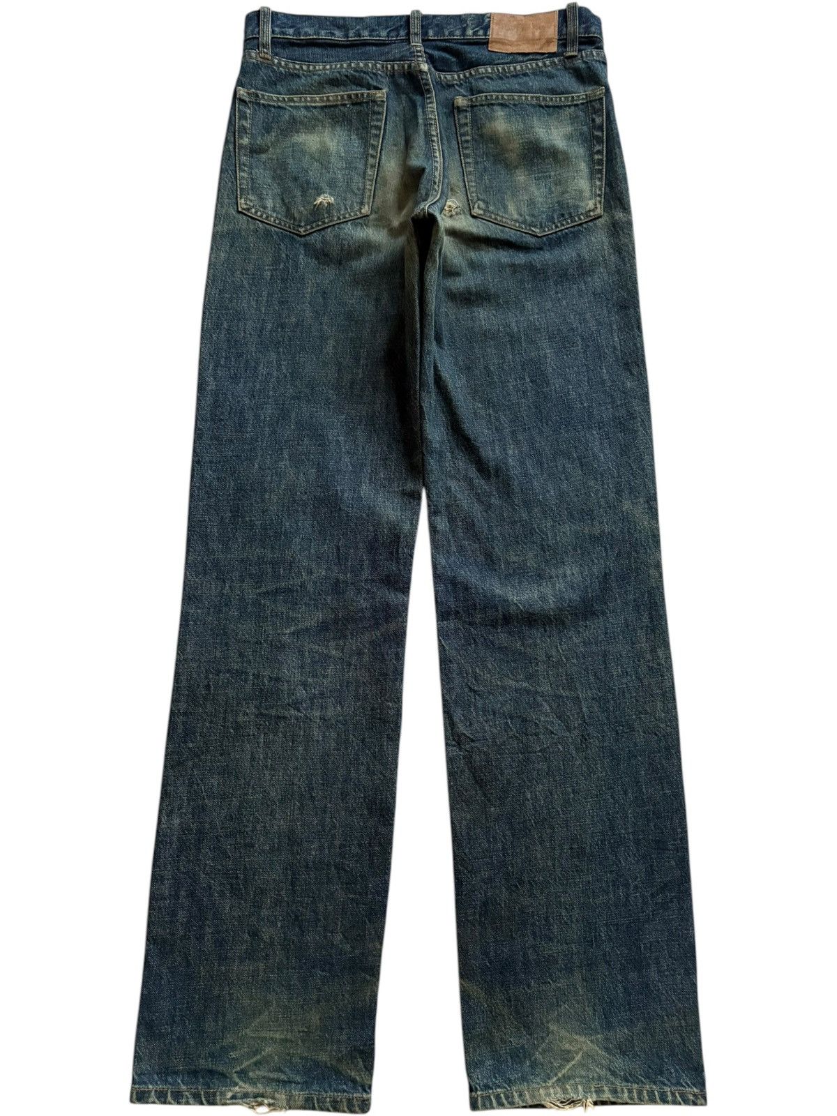 Japanese Brand Vintage Japanese Brand Mud Wash Distressed Loose Jeans Size US 32 / EU 48 - 2 Thumbnail