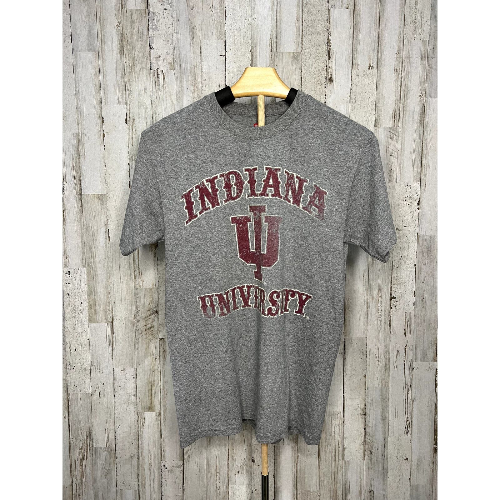 Hanes Indiana University Hoosiers Men's Gray Short Sleeve T-Shirt Size US S / EU 44-46 / 1 - 1 Thumbnail