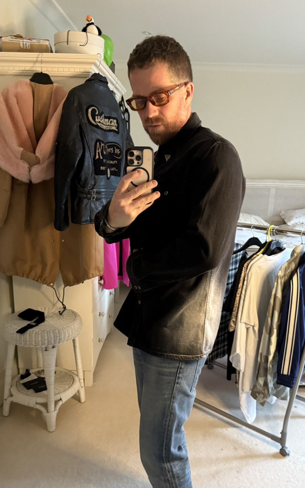 Maison Margiela Martin Margiela MM6 metal tip faded weatern denim shirt Size US S / EU 44-46 / 1 - 4 Thumbnail