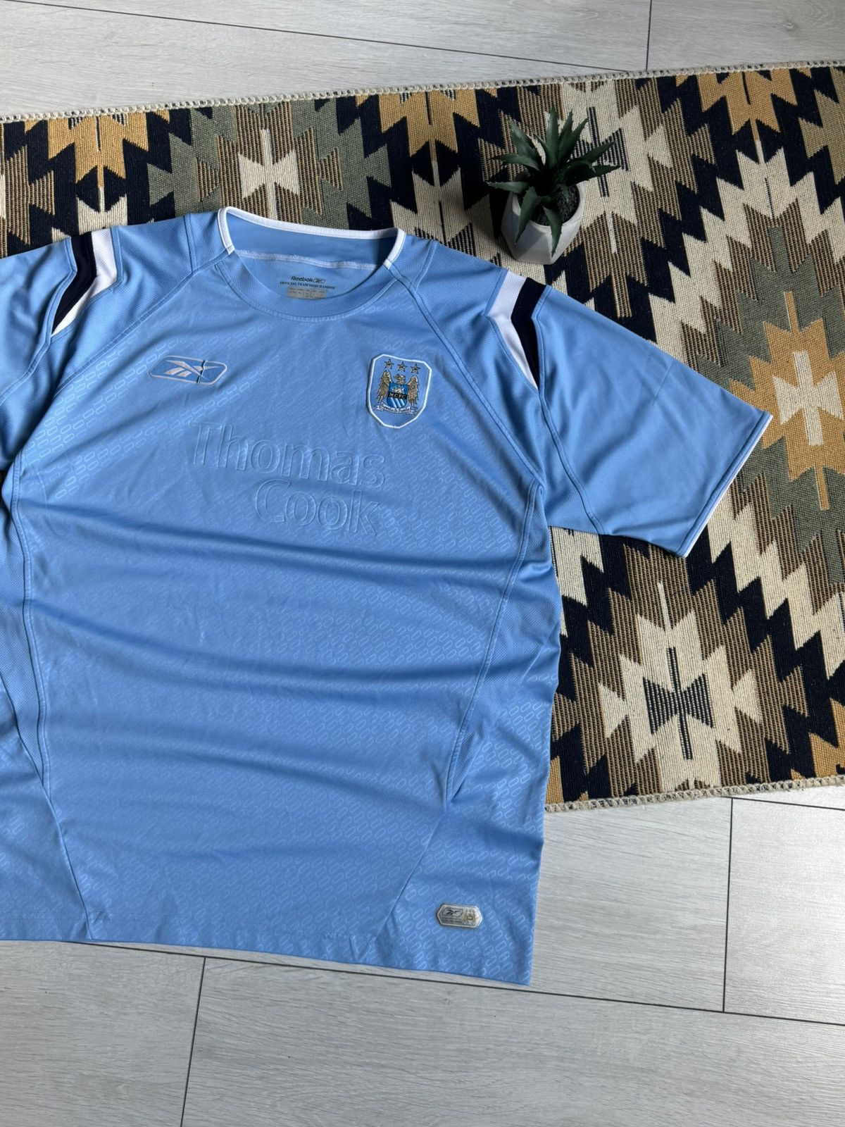 Reebok Vintage 2004/05 Manchester City Blockcore Jersey Size US XL / EU 56 / 4 - 2 Thumbnail