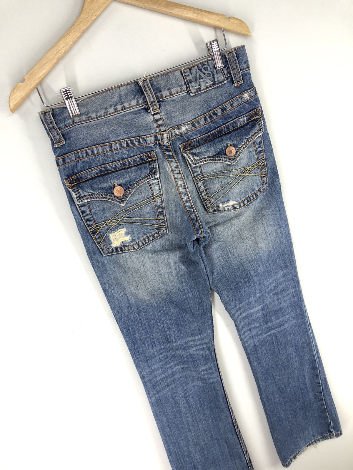 Aeropostale Vintage Aeropostale Driggs Slim Bootcut Distressed Jeans Size US 29 - 15 Thumbnail