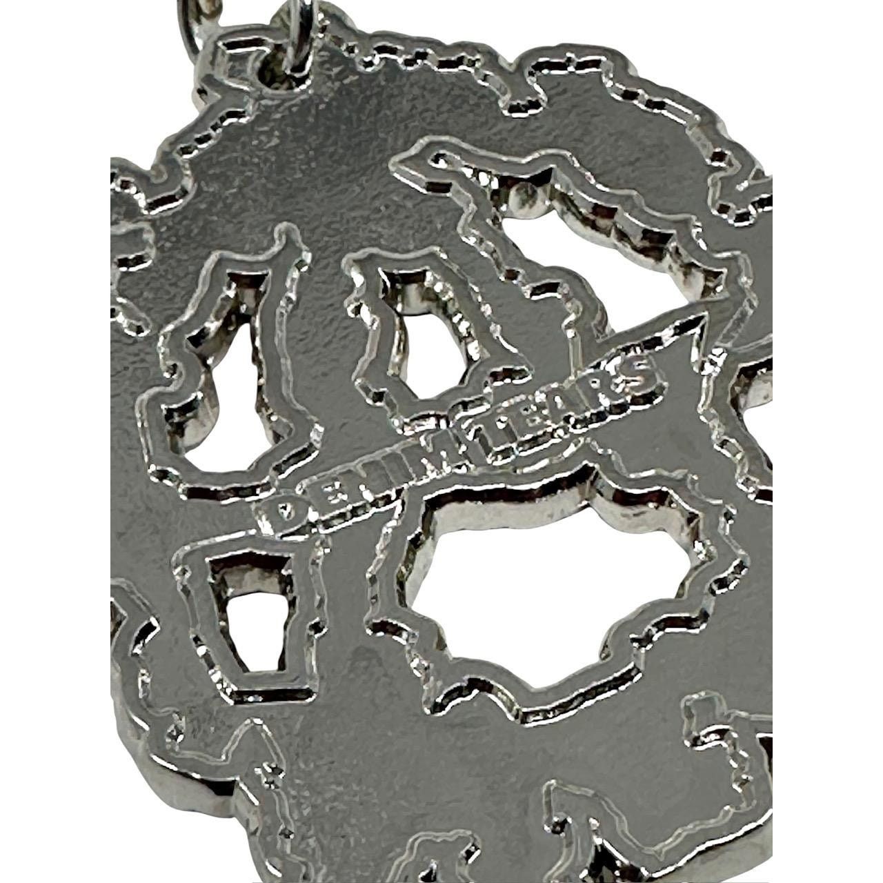 DENIM TEARS Denim Tears Anarchy Wreath Enamel Keychain Silver Size ONE SIZE - 2 Thumbnail