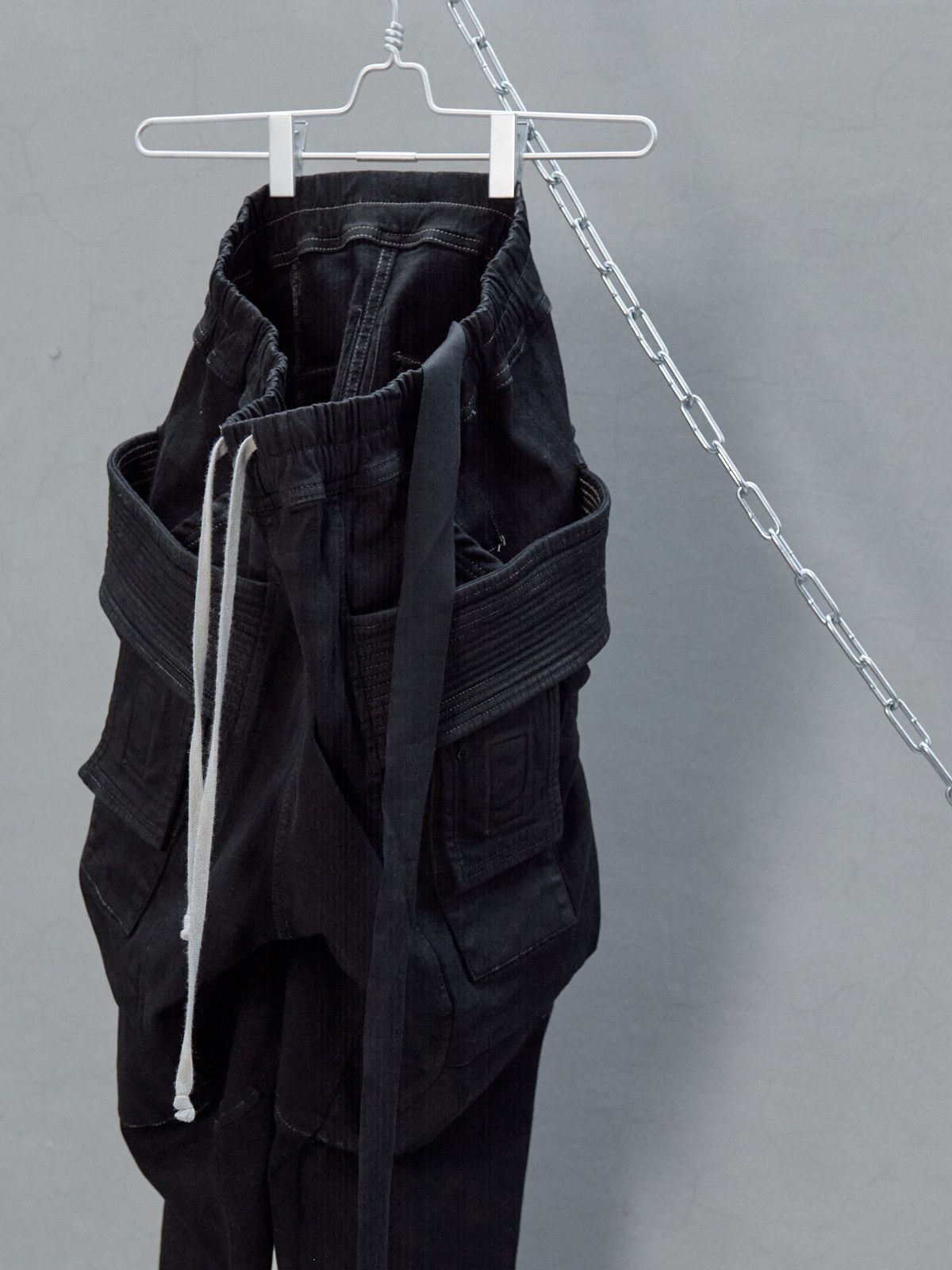 Rick Owens Drkshdw RICK OWENS DRKSHDW CREATCH CARGO PANTS -BLACK Size US 30 / EU 46 - 5 Thumbnail