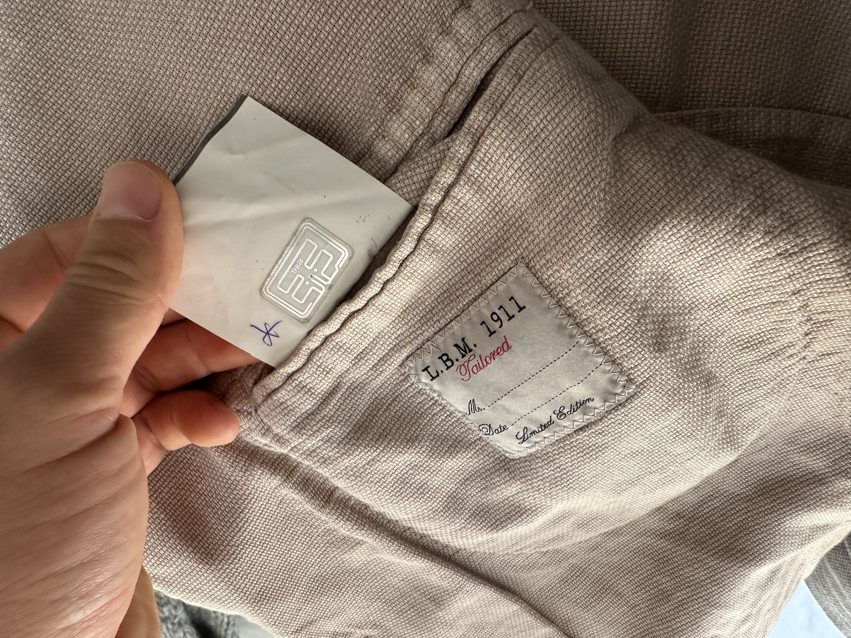 L.B.M. 1911 Limited Edition LBM 1911 Formal Jacket Linen Slim Size 52 R Size 52R - 13 Thumbnail
