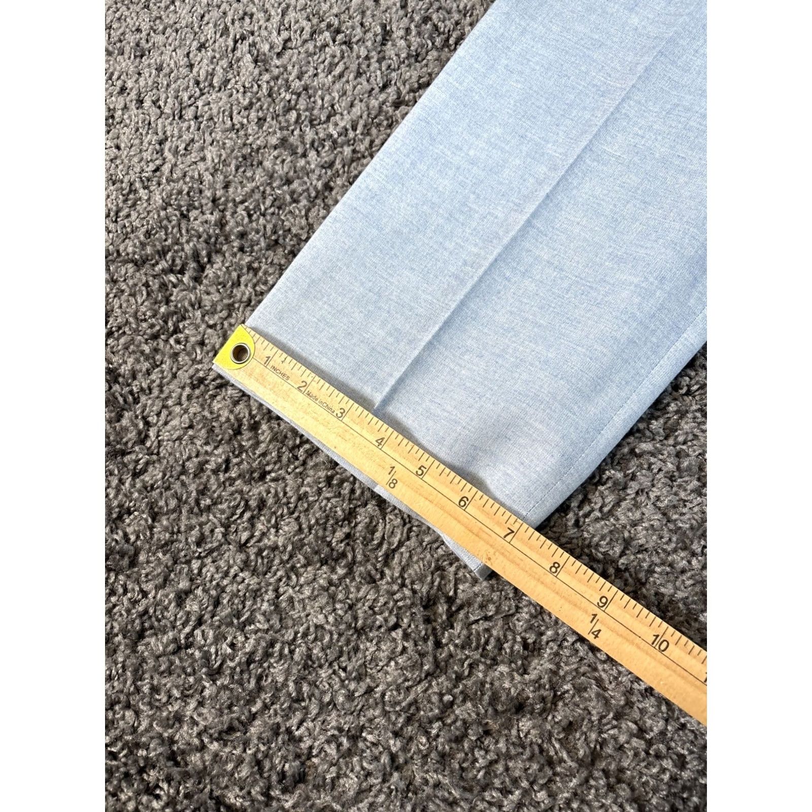 J.Crew J.CREW Slim Fit Dress Pants 38x29 Blue Wool Blend Modern Tapered Flat Front Slacks Men’s Denim? Size US 38 / EU 54 - 3 Thumbnail