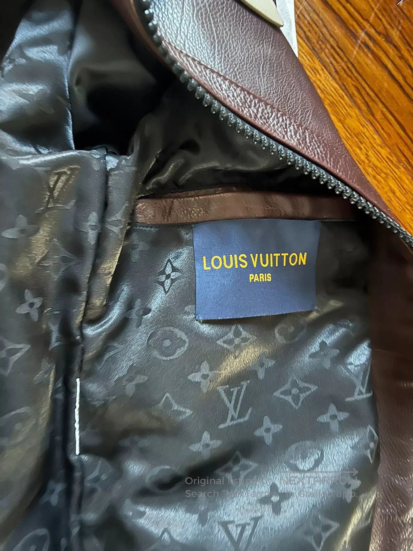 Louis Vuitton Louis Vuitton Leather Jacket with Fur Collar. Size US M / EU 48-50 / 2 - 5 Thumbnail