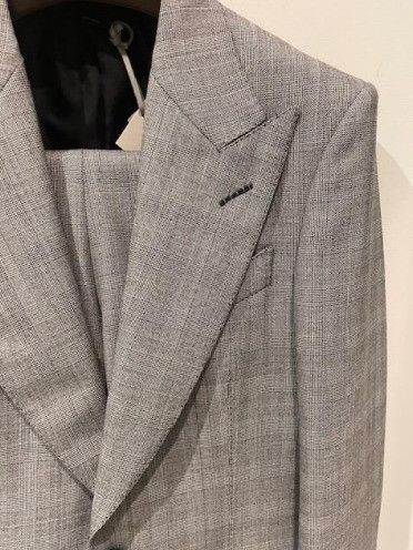 Tom Ford o1w1db10824 Atticus Fit Wool Jacket in Grey Size US XL / EU 56 / 4 - 2 Thumbnail
