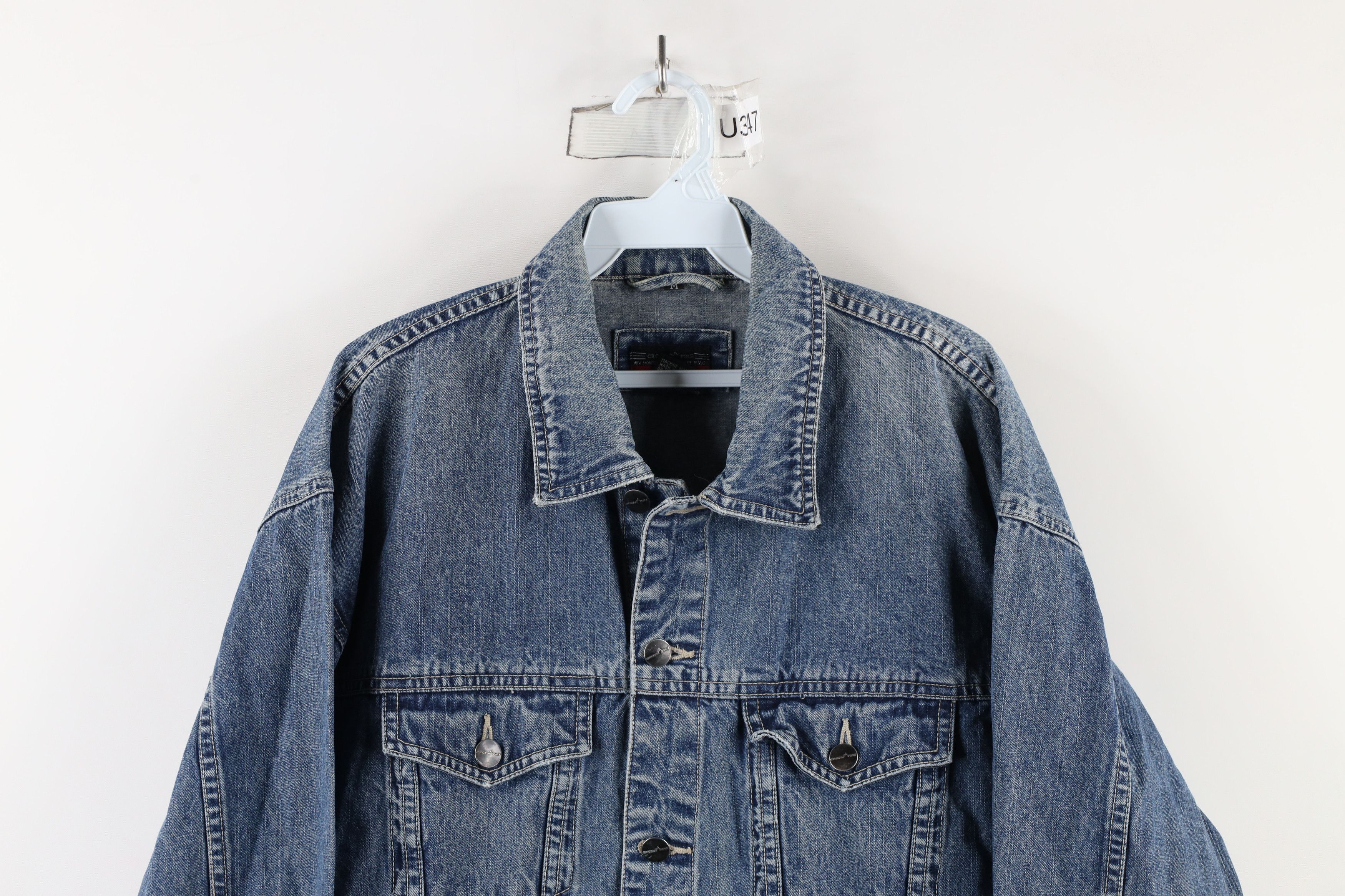 Vintage Vintage 90s Y2K Streetwear Denim Jean Trucker Jacket Blue Size US M / EU 48-50 / 2 - 2 Thumbnail