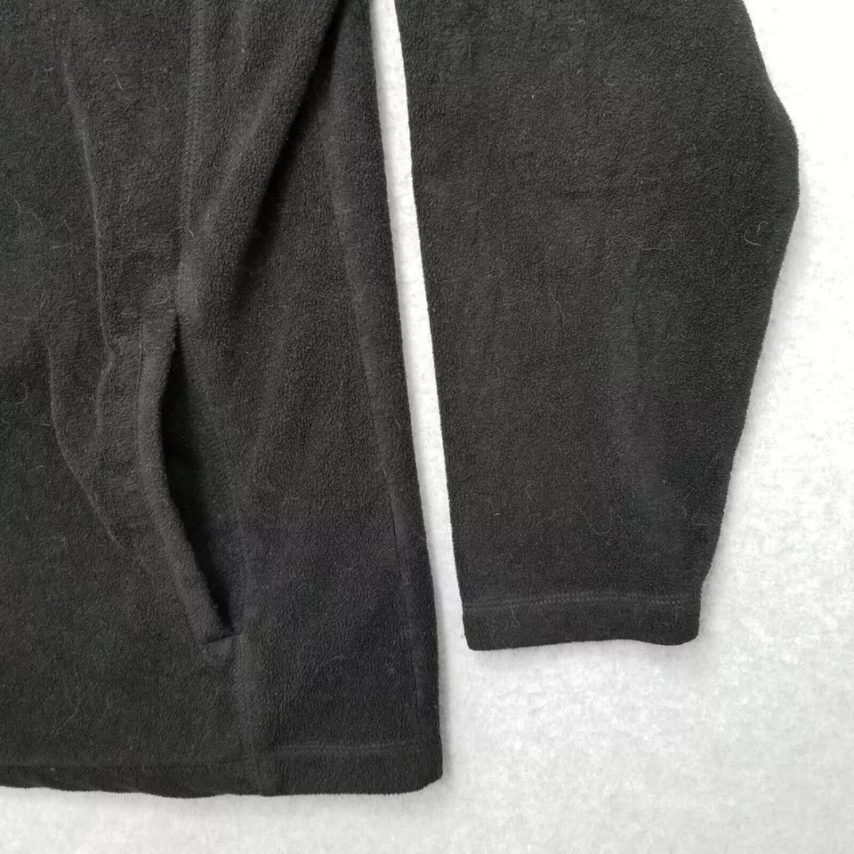 St. Johns Bay St Johns Bay Fleece Jacket Womens Large Black Pockets Zip Size L / US 10 / IT 46 - 3 Thumbnail