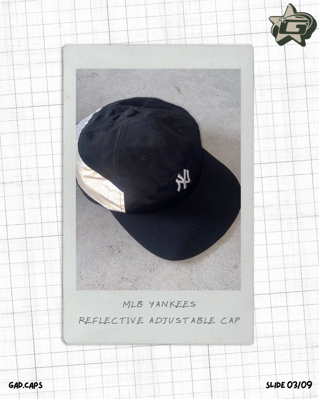 MLB MLB NY Yankees Rare Reflective Adjustable Cap. Size ONE SIZE - 2 Thumbnail