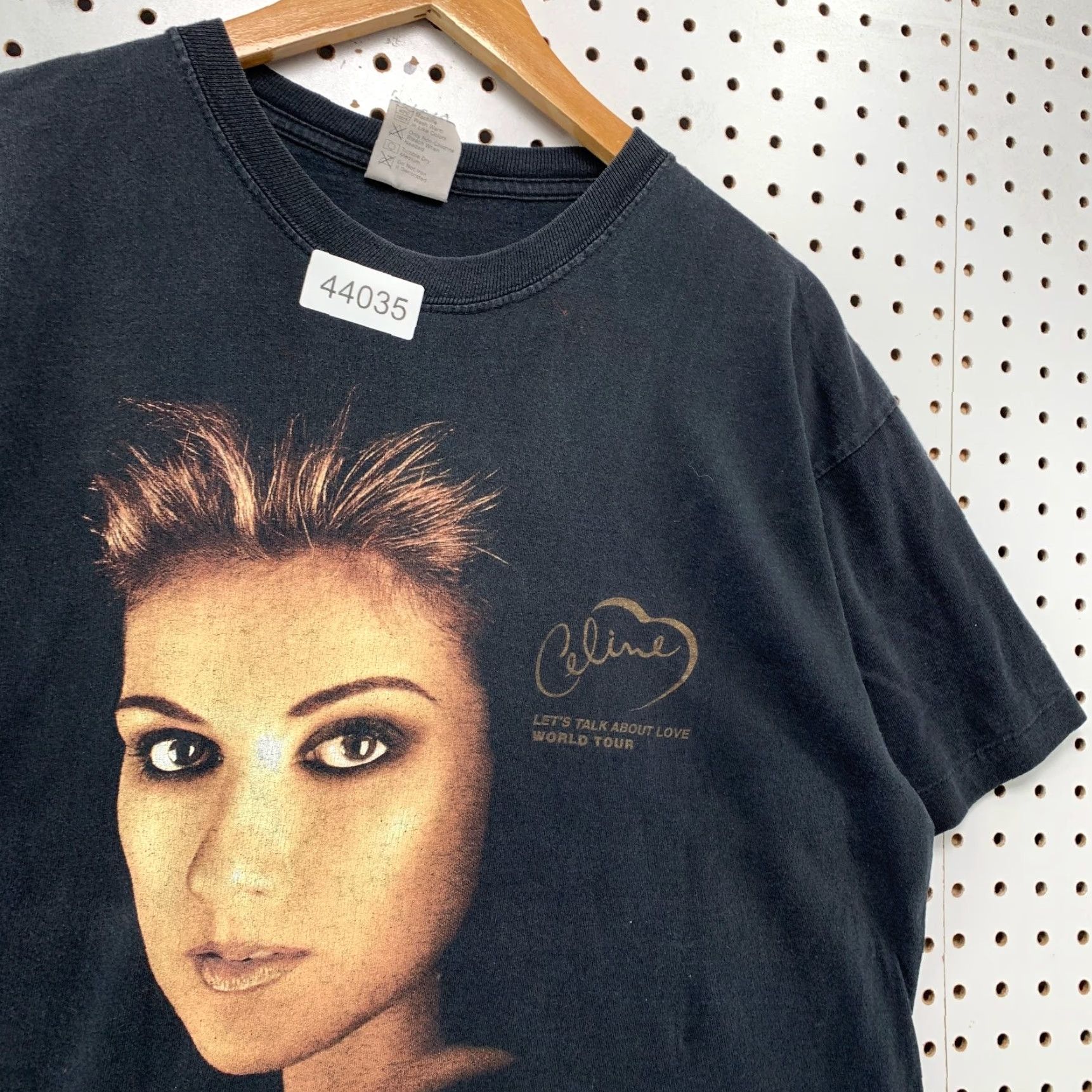 Celine VINTAGE Celine Dion Shirt Mens L Black 90s World Tour Single Stitch Lets Talk About Love Band Music Shirt Size US L / EU 52-54 / 3 - 6 Thumbnail