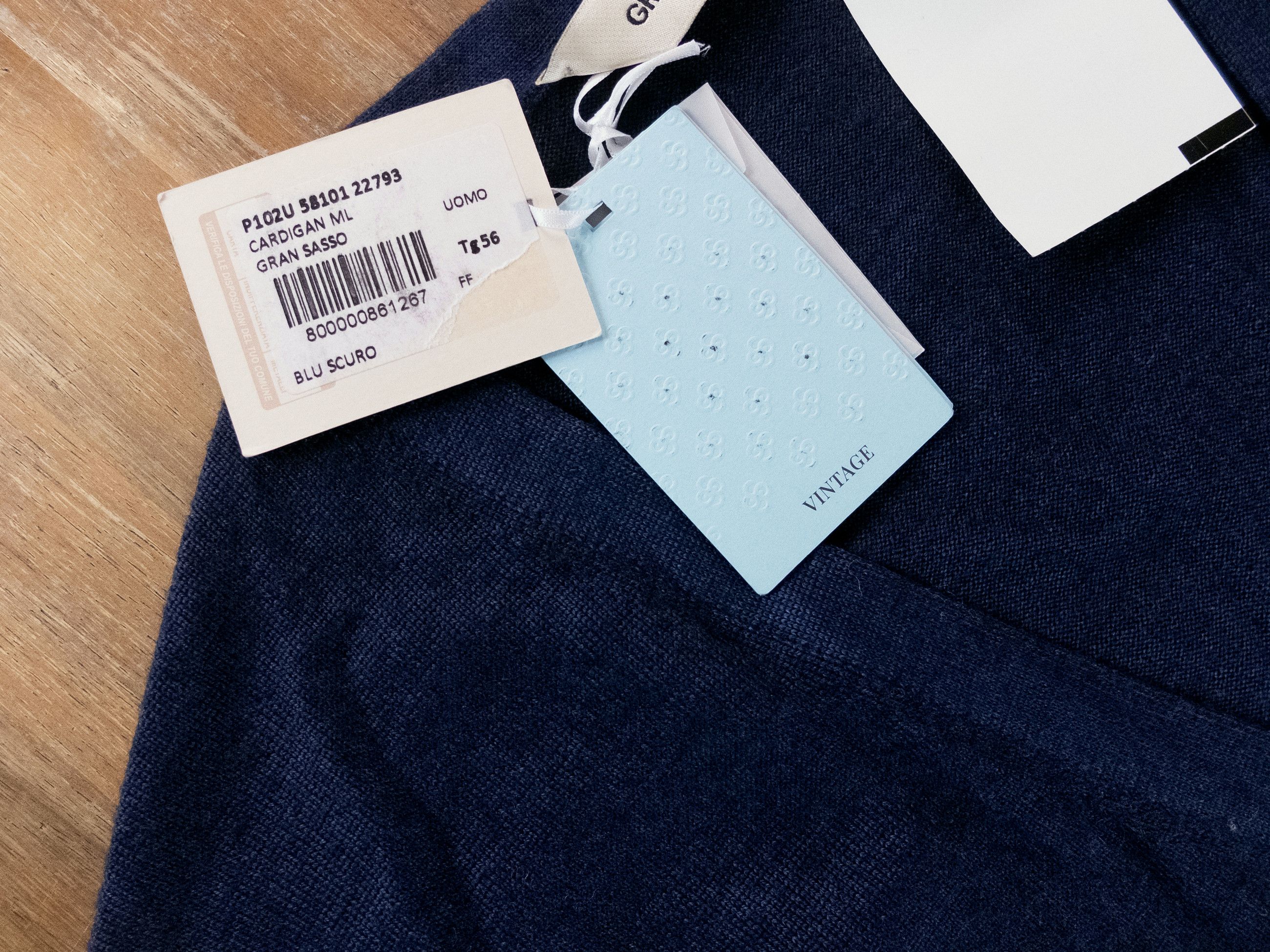 Gran Sasso GRAN SASSO vintage style blue wool cardigan Size 56 / 3XL Size US XXL / EU 58 / 5 - 3 Thumbnail