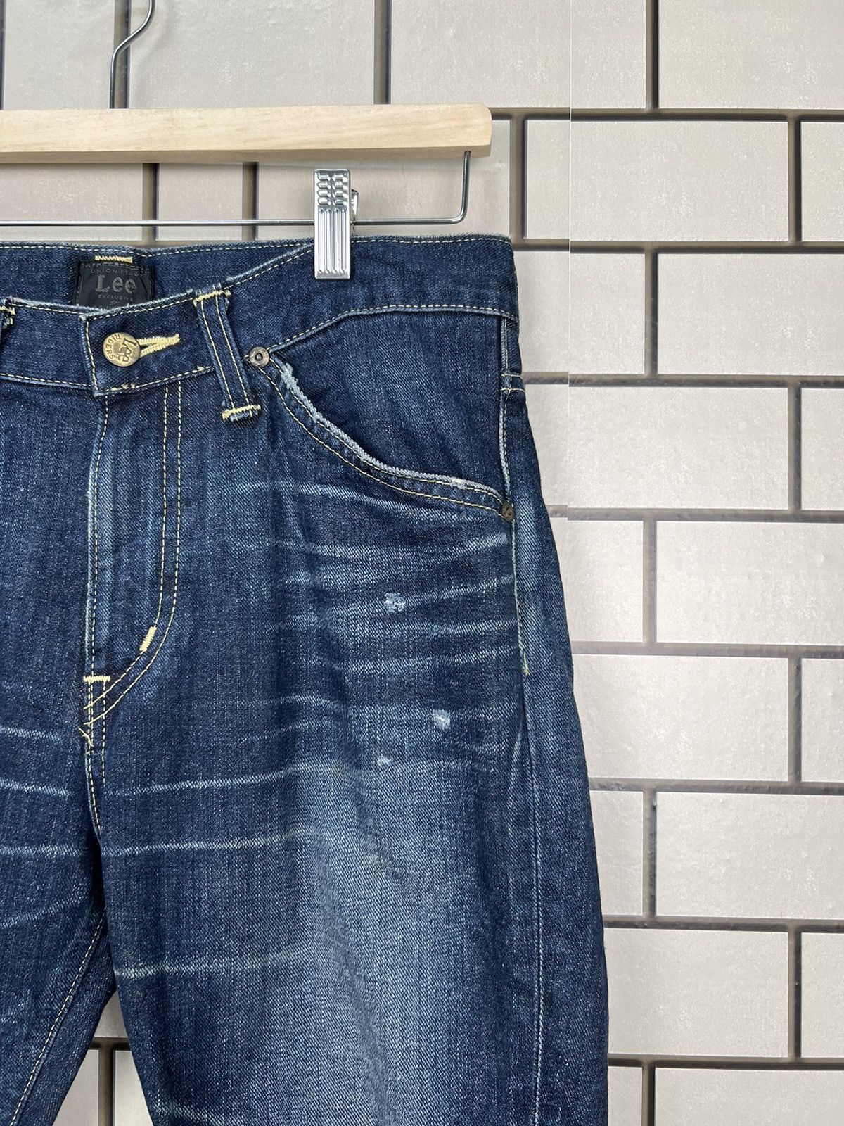 Lee Vintage Lee Union Made Distressed Skinny Jeans Size US 31 - 5 Thumbnail