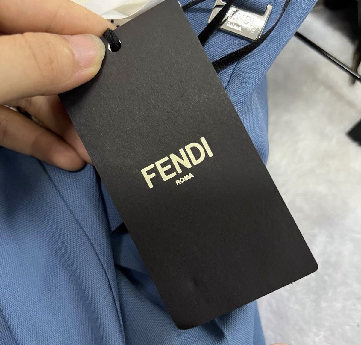 Fendi Fendi Blue Pleated Shorts J41 Size US 30 / EU 46 - 5 Thumbnail
