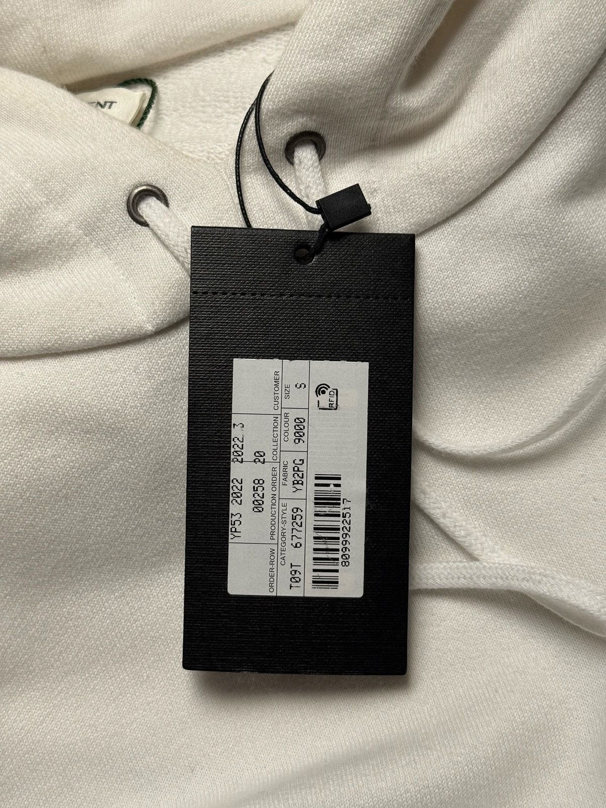 Saint Laurent Paris Saint Laurent logo white hoodie Size US S / EU 44-46 / 1 - 5 Thumbnail