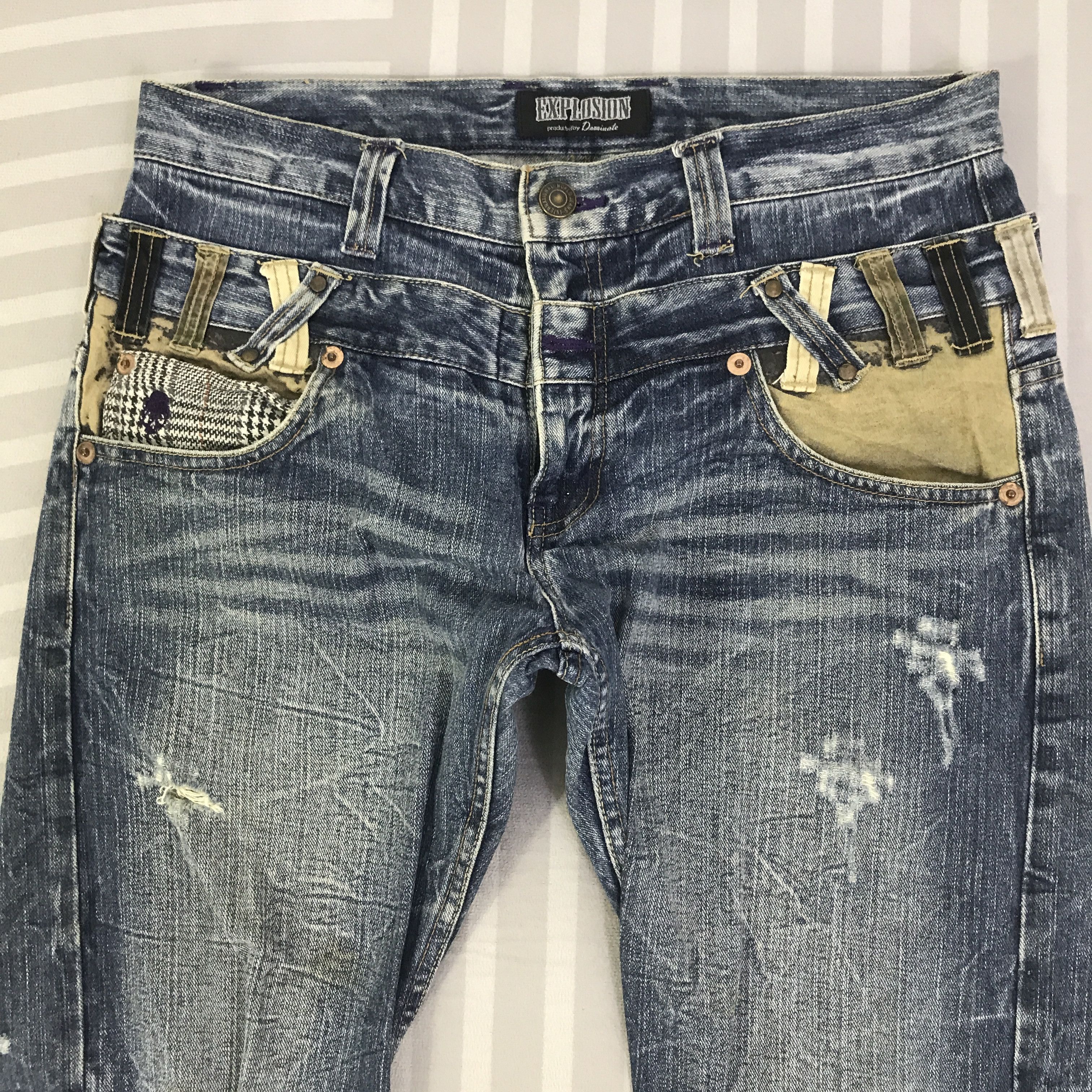 Japanese Brand Vintage japan design Jeans denim pants K130B16 Size US 33 - 2 Thumbnail