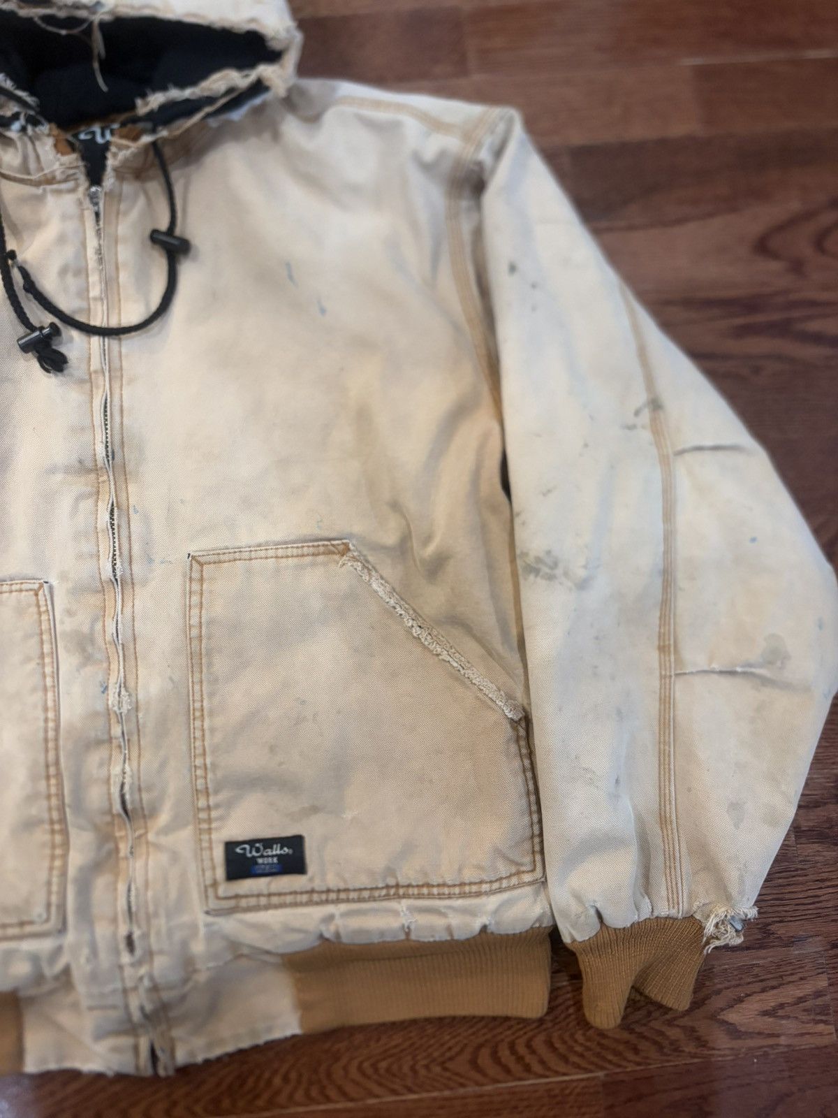 Walls Distressed Walls L Zip-Up Duck Canvas Work Jacket Beige Size US L / EU 52-54 / 3 - 2 Thumbnail