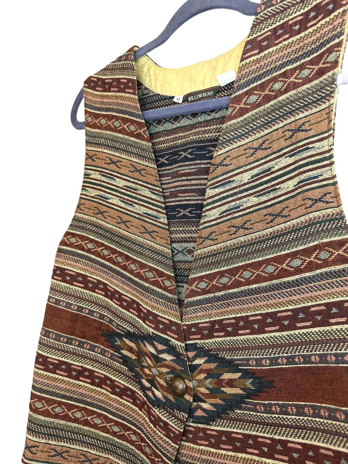 Willowbend Tribal Print Vest - Bohemian Style