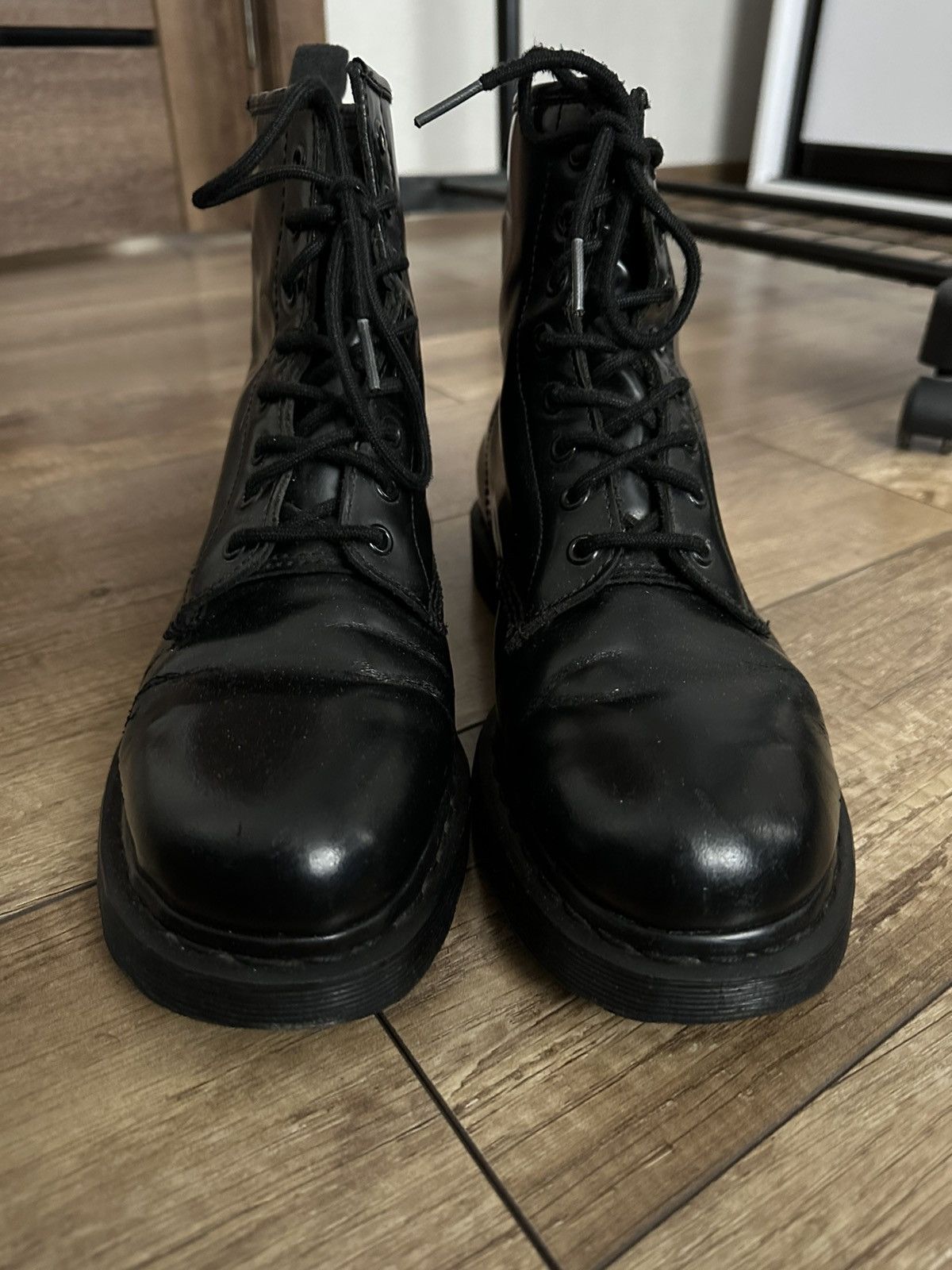 Dr. Martens Dr Martens Black Leather Boots High Top Size US 10 / EU 43 - 10 Thumbnail