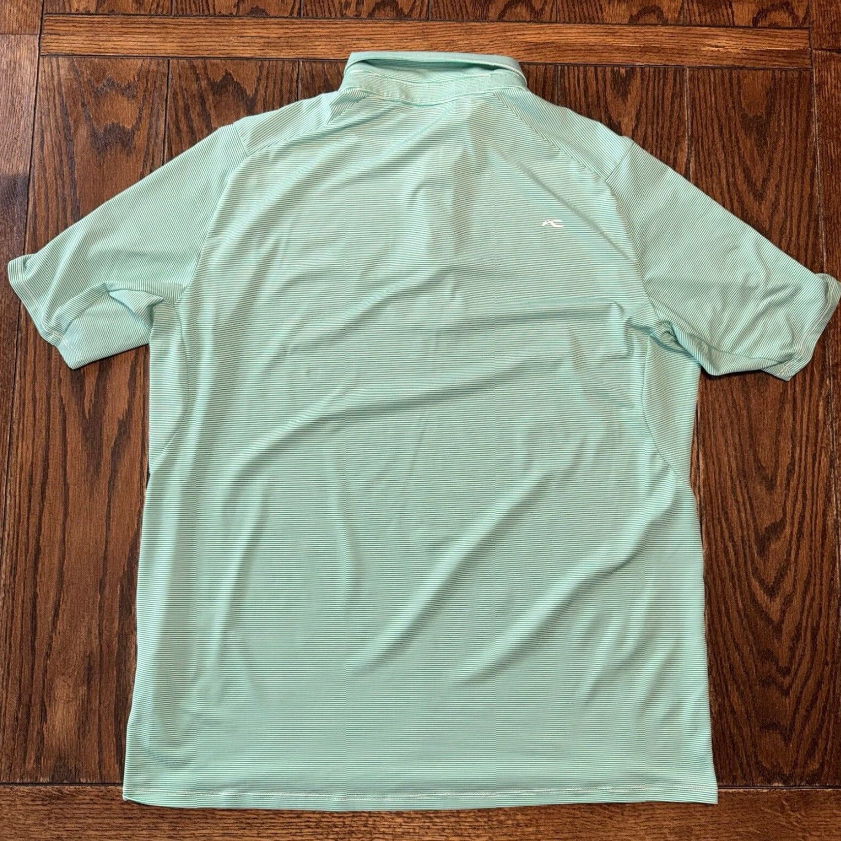 KJUS KJUS Polo Shirt Men Large Size 52 Bird Golf Logo Green White Striped Short Sleeve Collared 100% Polyester Breathable Lightweight Regula... Size US L / EU 52-54 / 3 - 7 Thumbnail