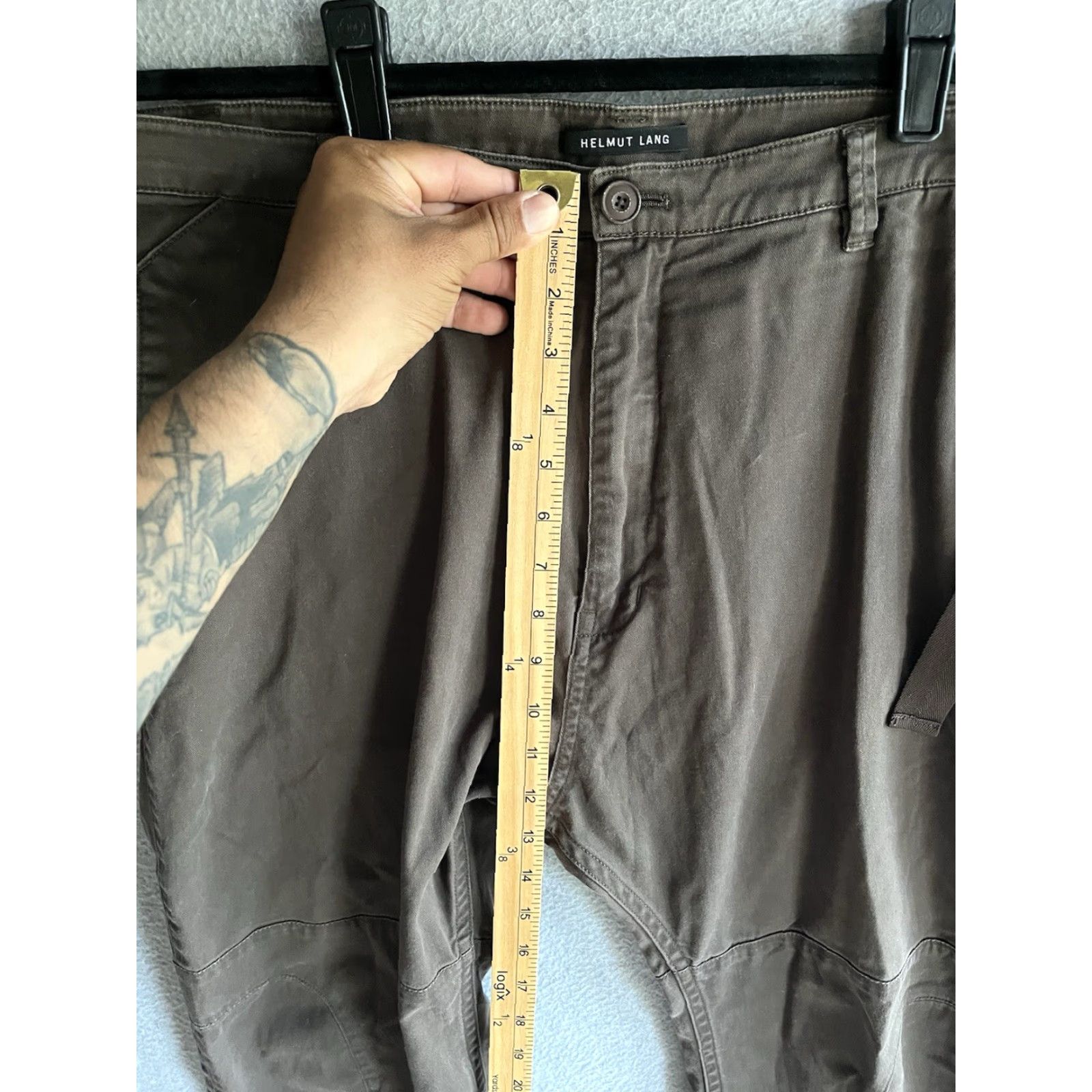 VINTAGE HELMUT LANG Pant Pants Brown 33 Men Regular 33 Brown 90s