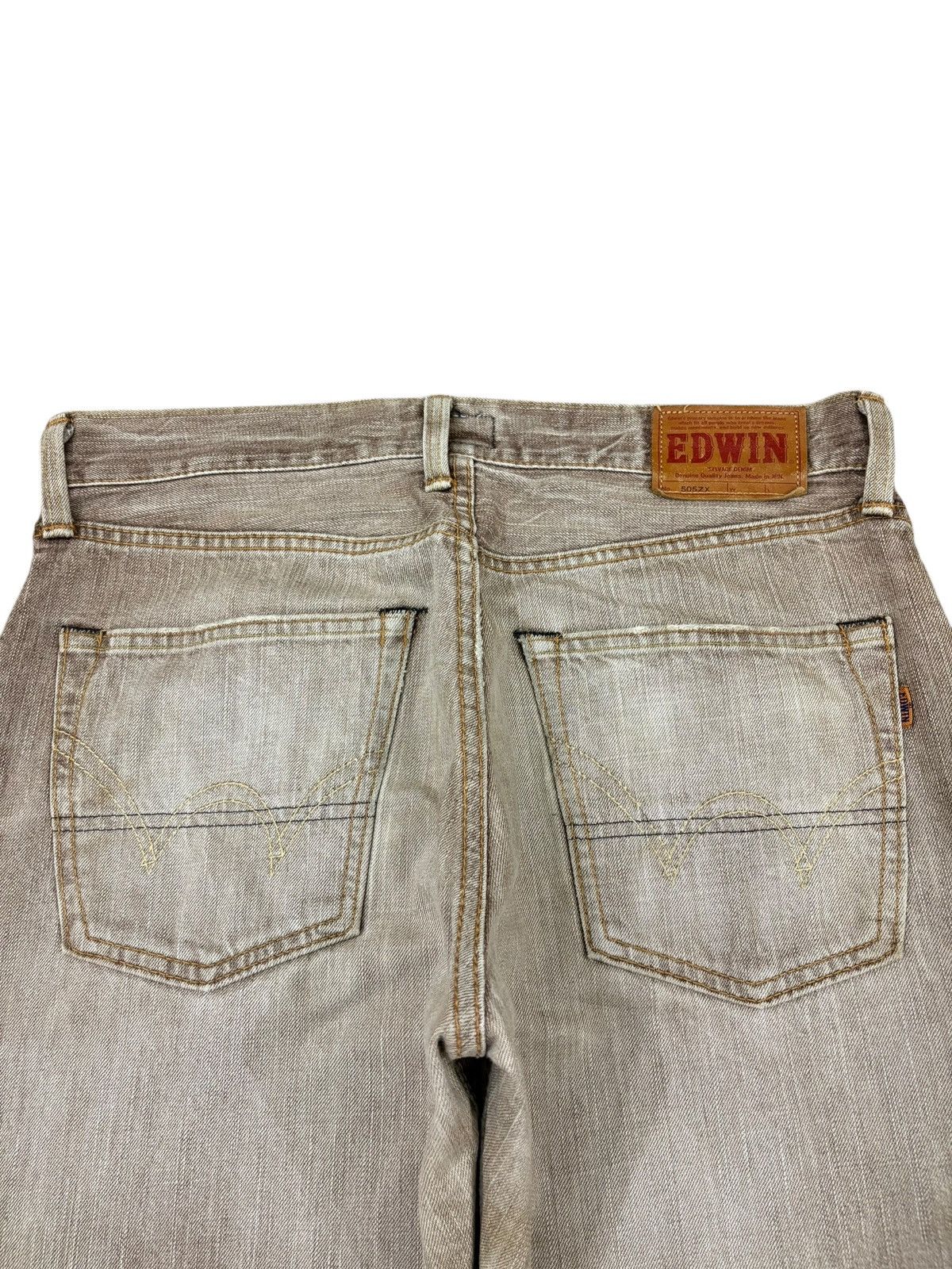 Edwin Vintage Edwin 505zx Selvedge Rusty Wash Baggy Jeans Size US 34 / EU 50 - 6 Thumbnail