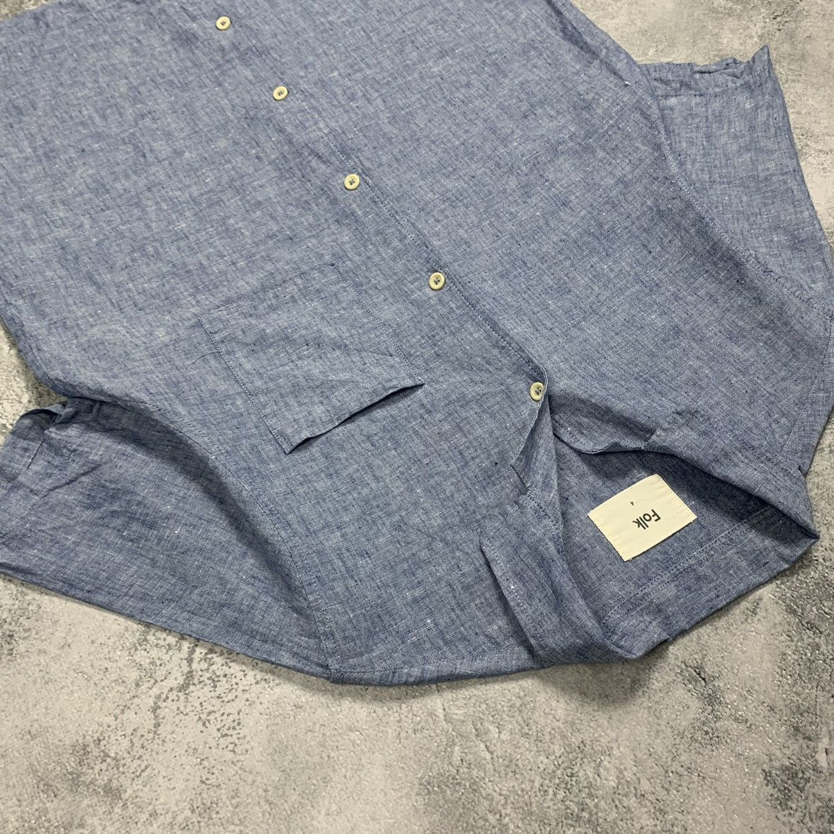 Folk Folk Linen Cotton Shirt Buttons Ups Short Sleeve Men’s Sz 4 Size US M / EU 48-50 / 2 - 4 Thumbnail