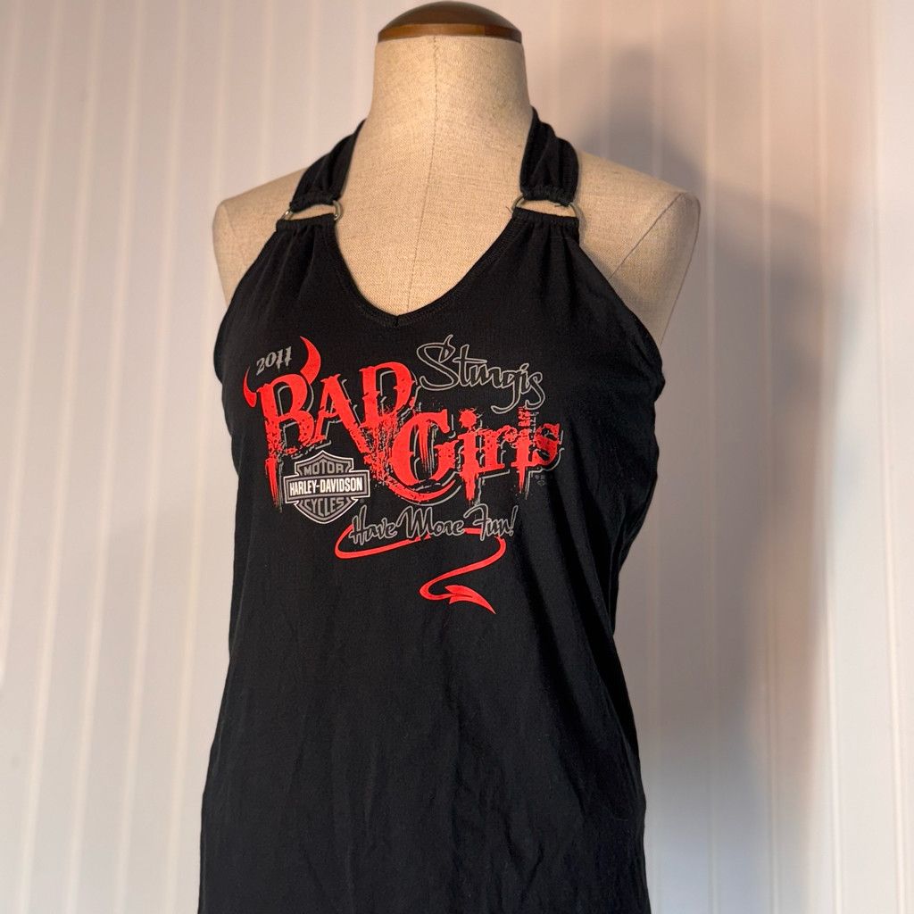 Harley Davidson Harley-Davidson Sturgis 2011 “Bad Girls Have More Fun” Size L / US 10 / IT 46 - 2 Thumbnail